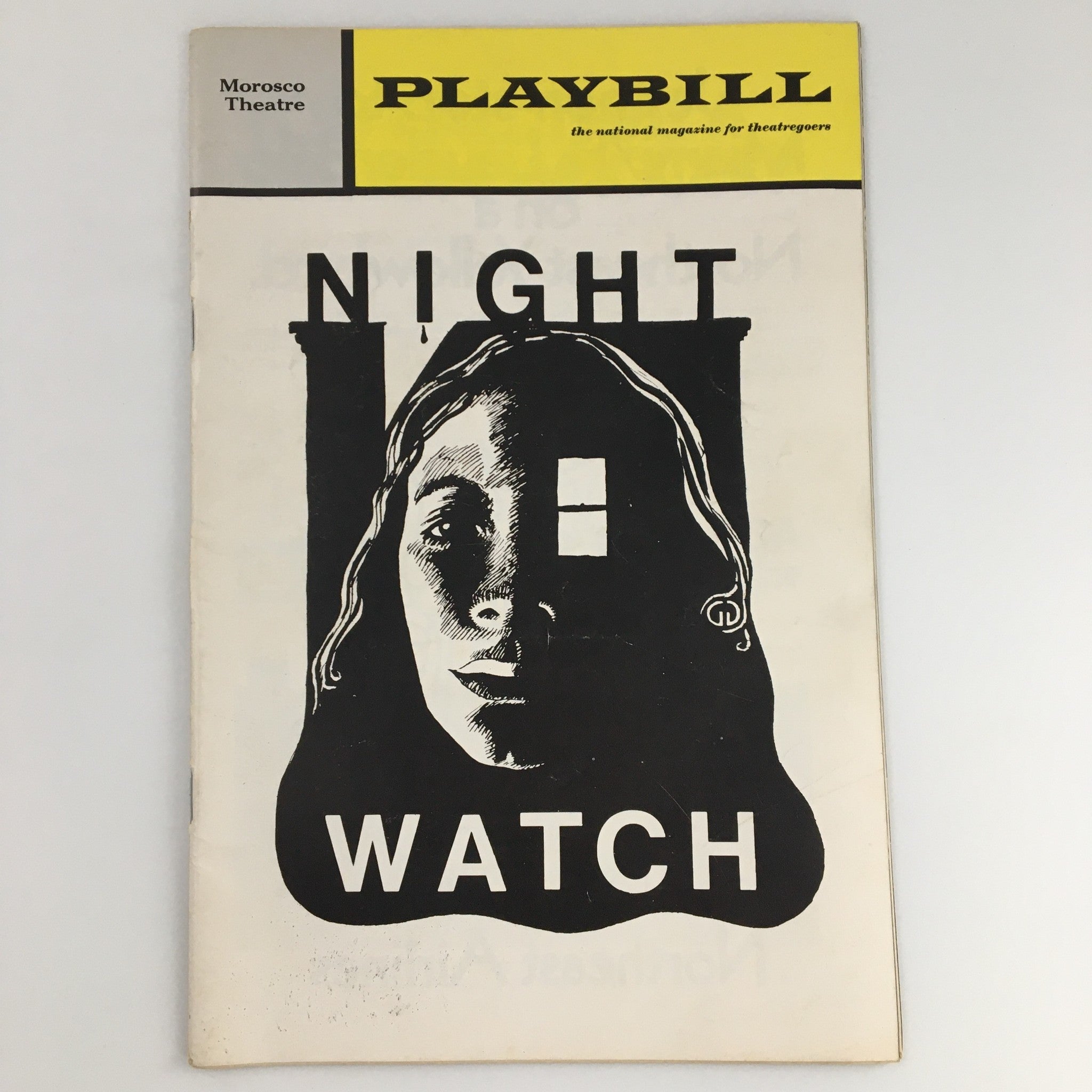 1972 Playbill Morosco Theatre 'Night Watch' Joan Hackett, Len Cariou, Rudy Bond