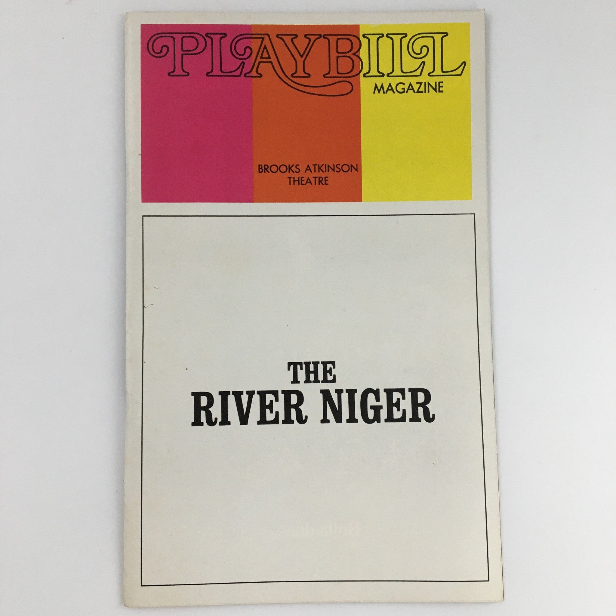 1973 Playbill Brooks Atkinson Theatre 'The River Niger' Graham Brown, Dean Irby