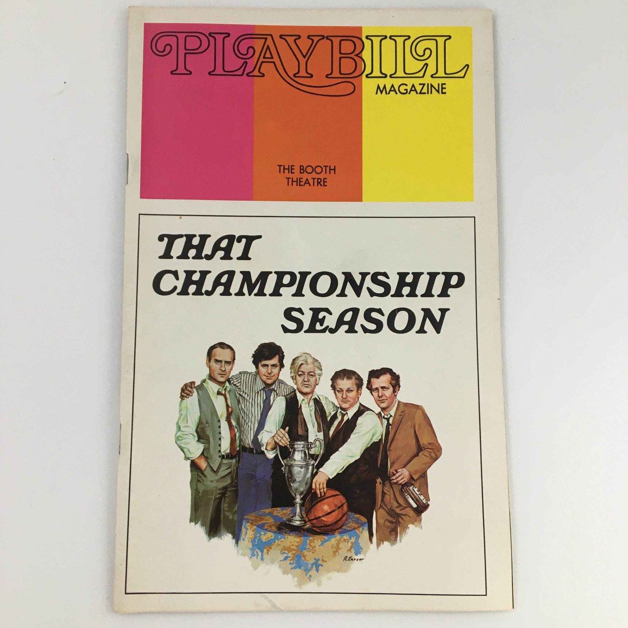 1973 Playbill The Booth Theatre "That Championship Season' Charles Durning