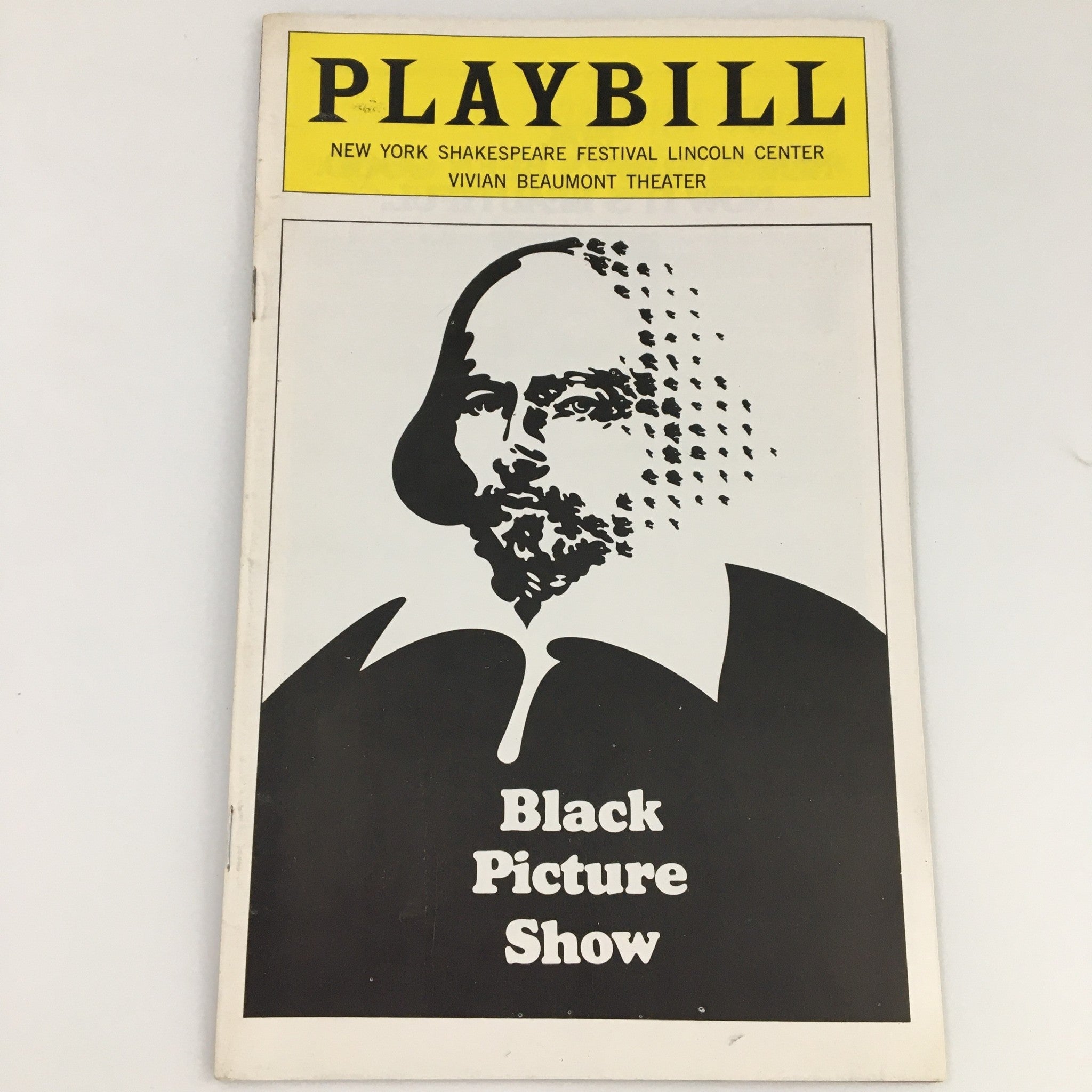 1974 Playbill Vivian Beaumont Theater 'Black Picture Show' Graham Brown