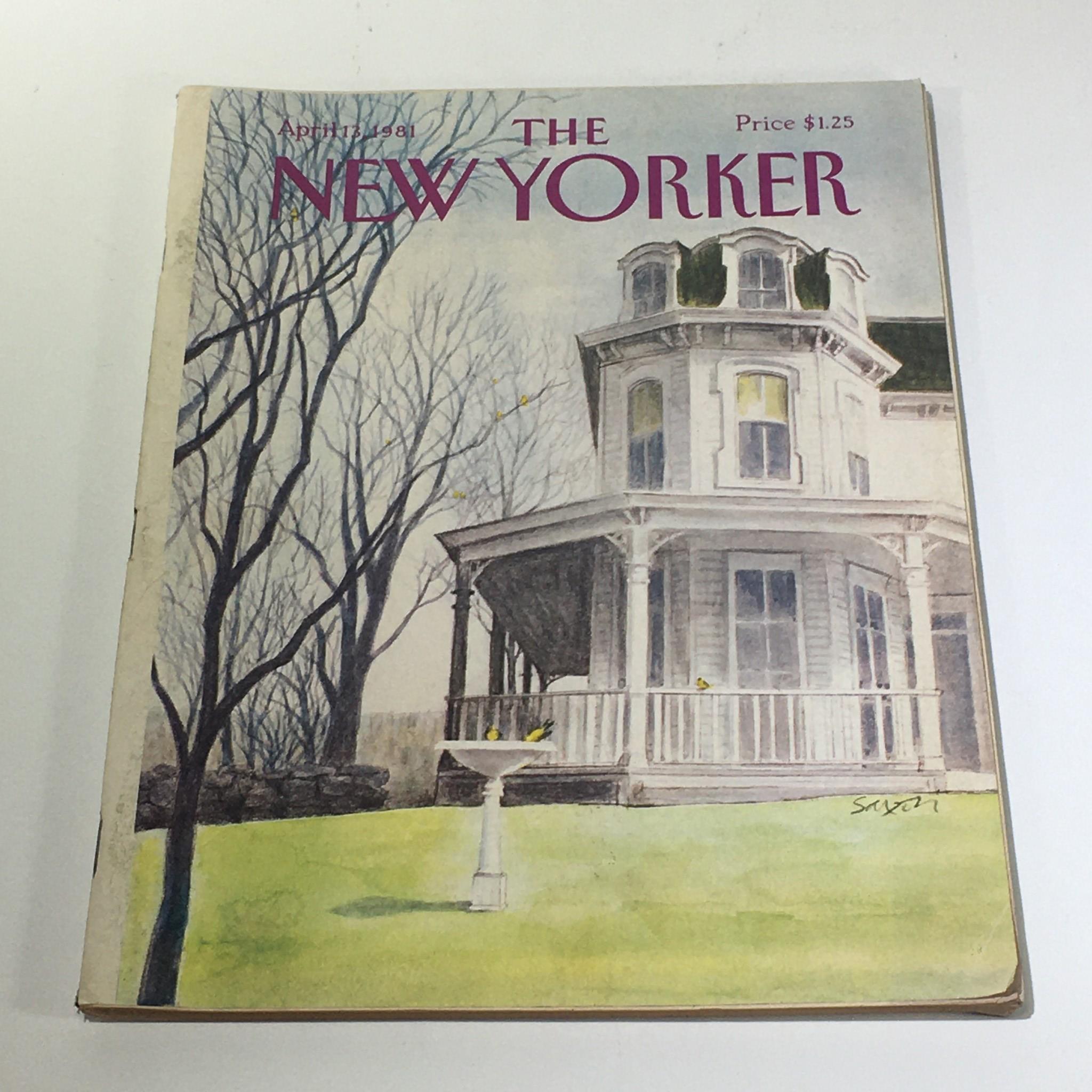 The New Yorker Magazine April 13 1981 Full Theme Cover by Charles Saxon