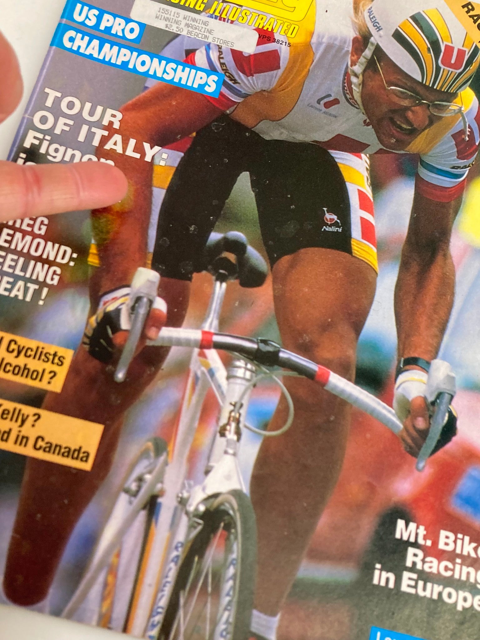 VTG Winning Bicycle Racing Illustrated September 1989 Laurent Fignon No Label