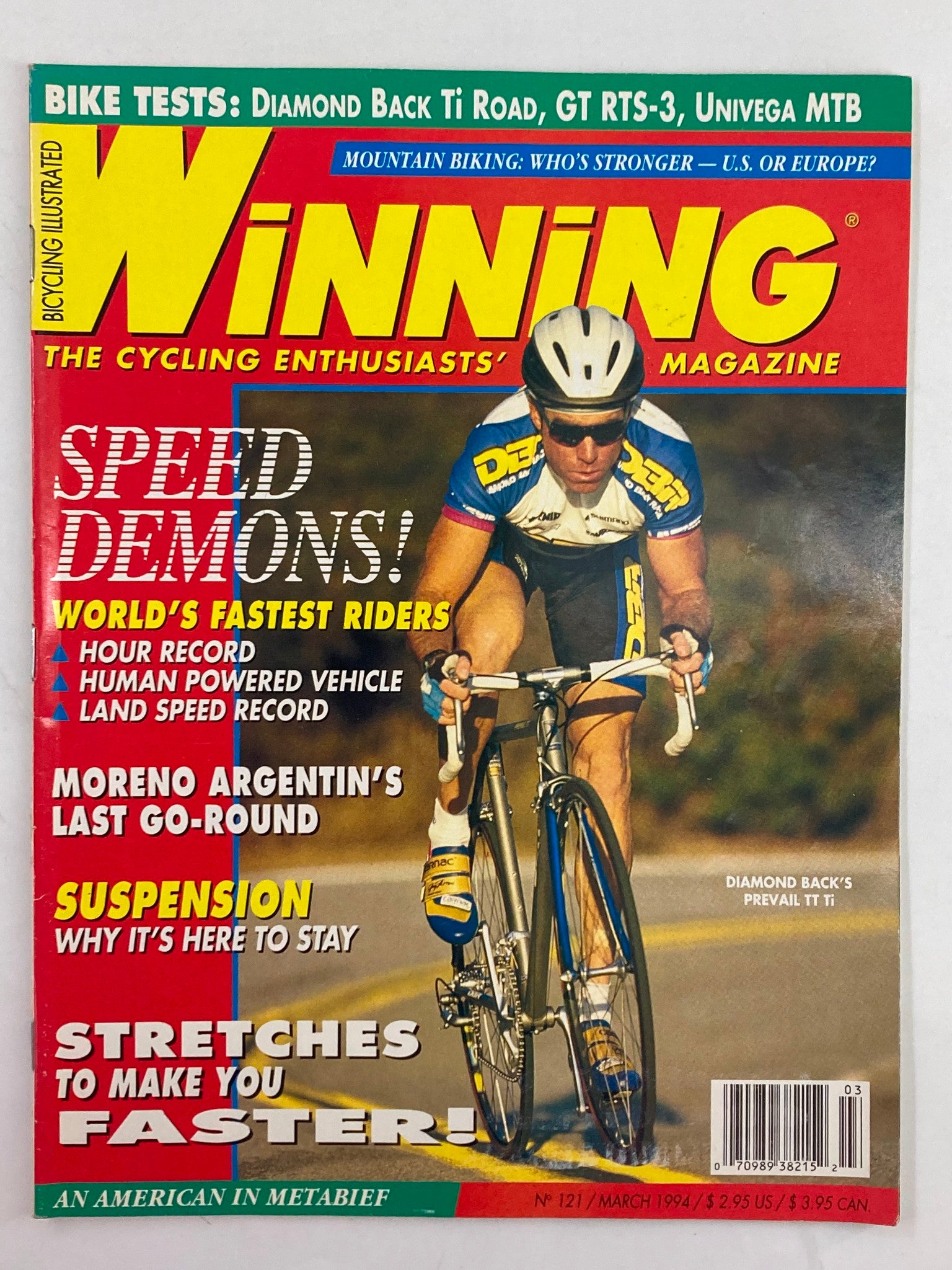 Winning Bicycle Racing Illustrated March 1994 No. 121 Erik Gruenwedel