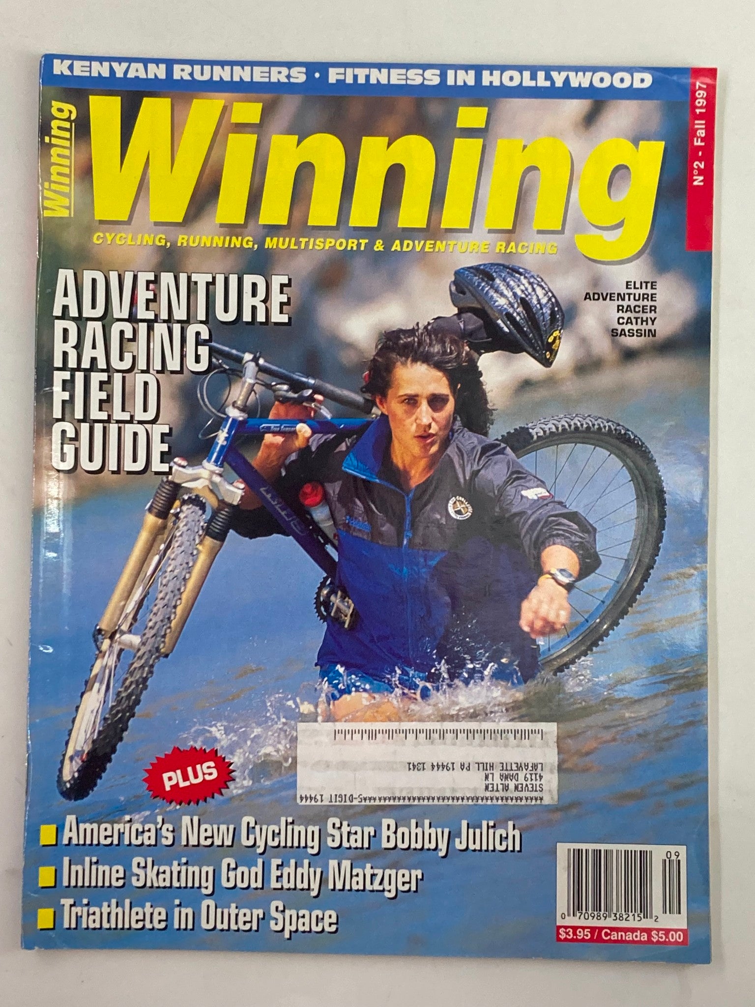 Winning Bicycle Racing Illustrated Fall 1997 #2 Adventure Racer Cathy Sassin