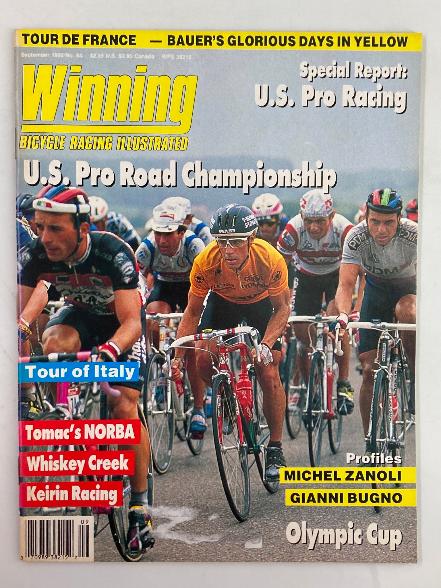 Winning Bicycle Racing Illustrated September 1990 No. 84 Steve Bauer