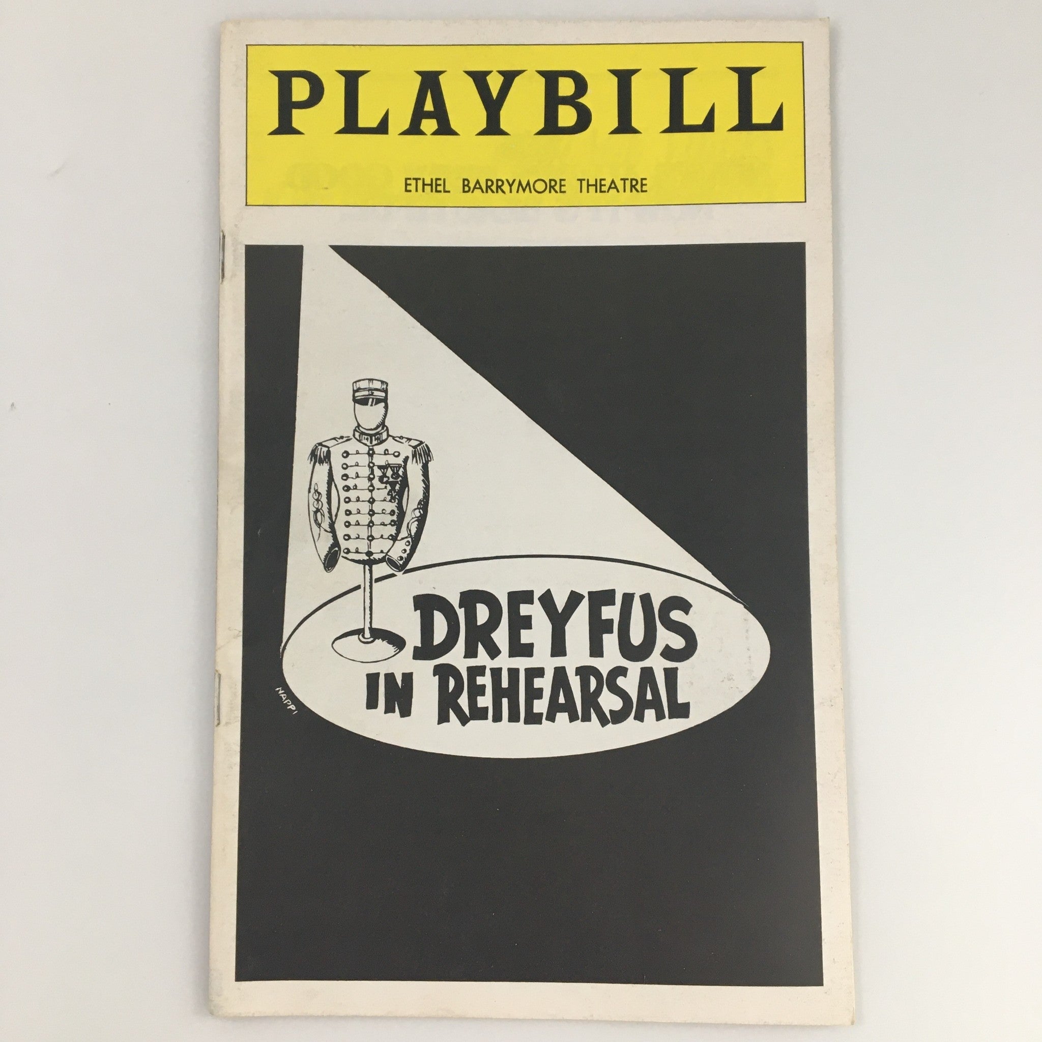 1974 Playbill Ethel Barrymore Theatre 'Dreyfus in Rehearsal' Avery Schreiber