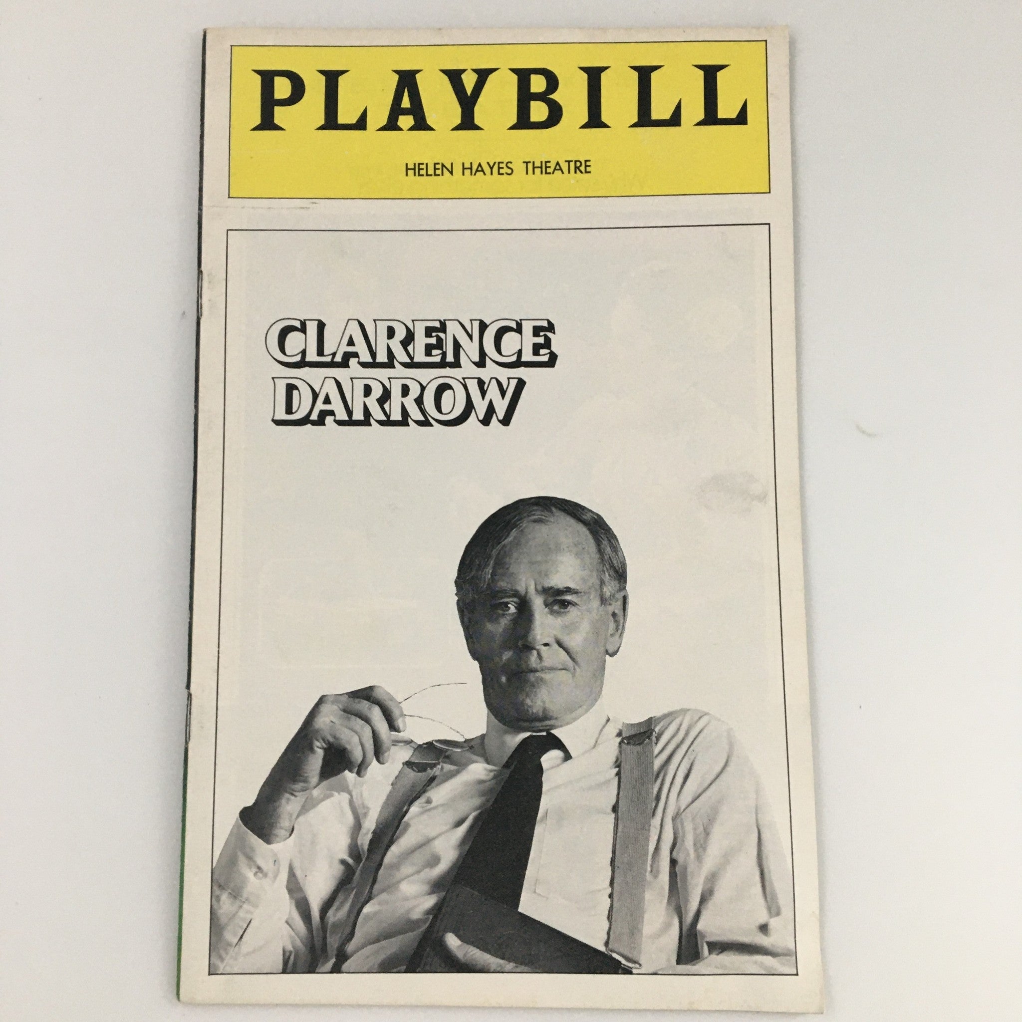 1974 Playbill Helen Hayes Theatre 'Clarence Darrow' Henry Fonda, John Houseman