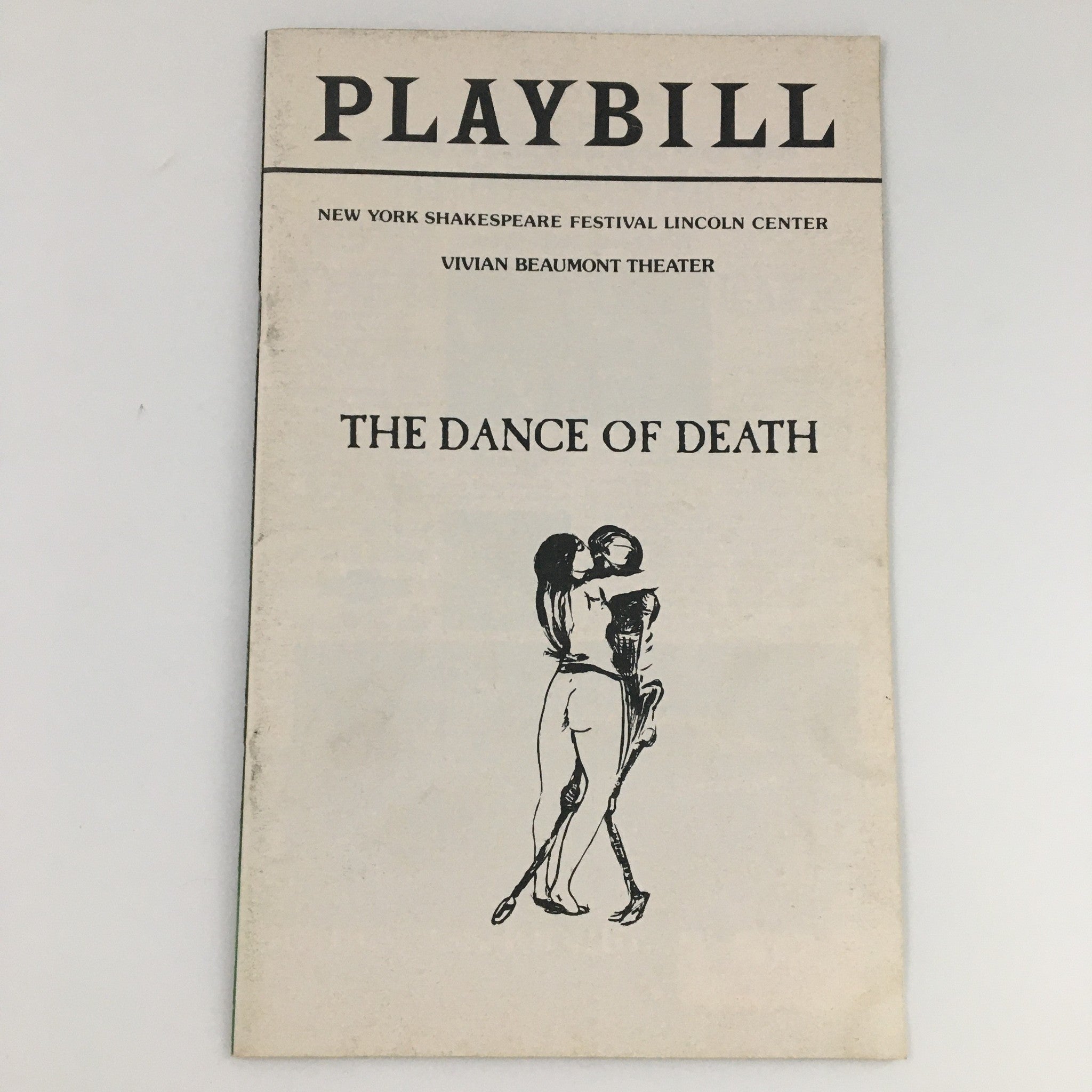 1974 Playbill Vivian Beaumont Theater 'The Dance of Death' Robert Shaw, Zoe C.