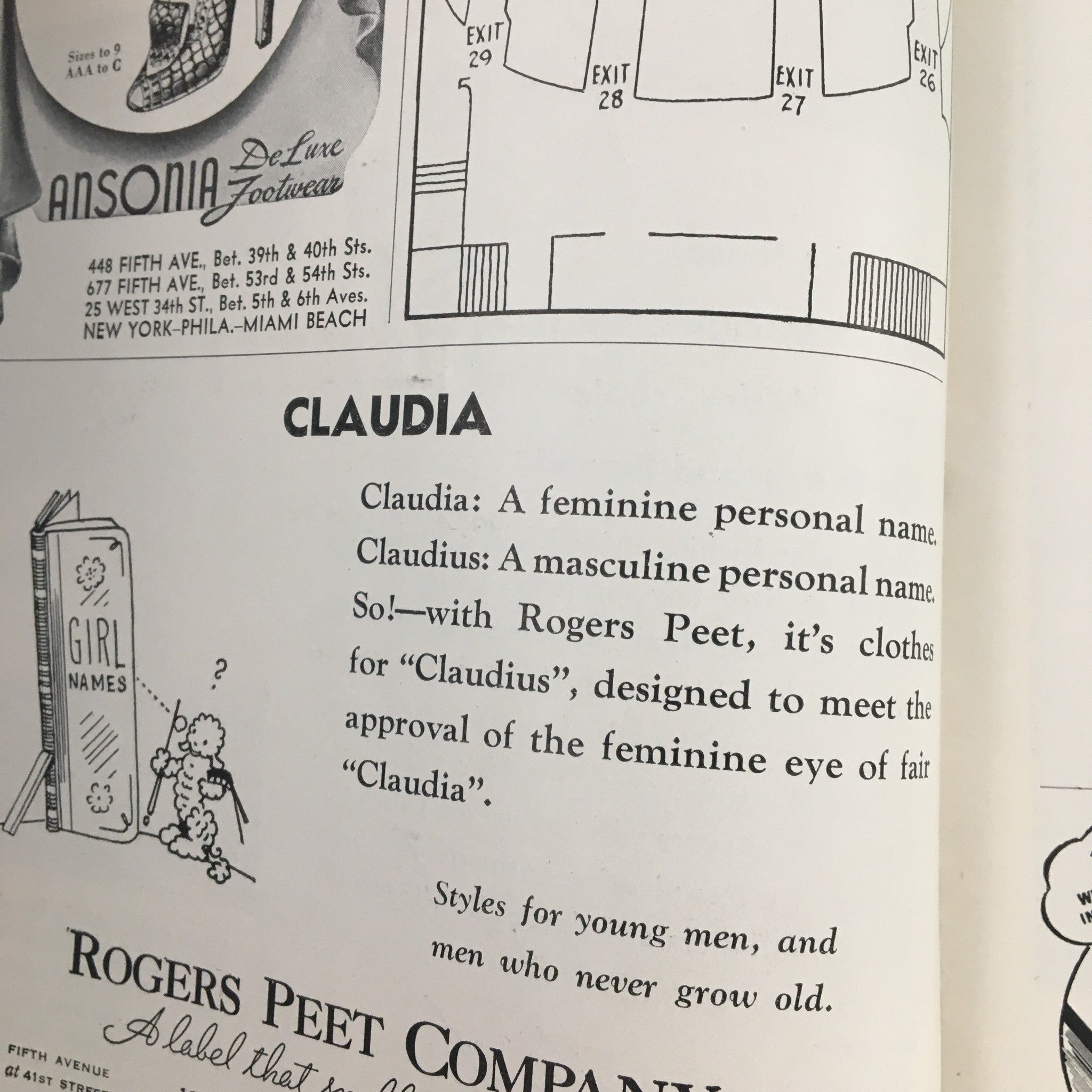 1942 Playbill St. James Theatre 'Claudia' Frances Starr, Dorothy McGuire