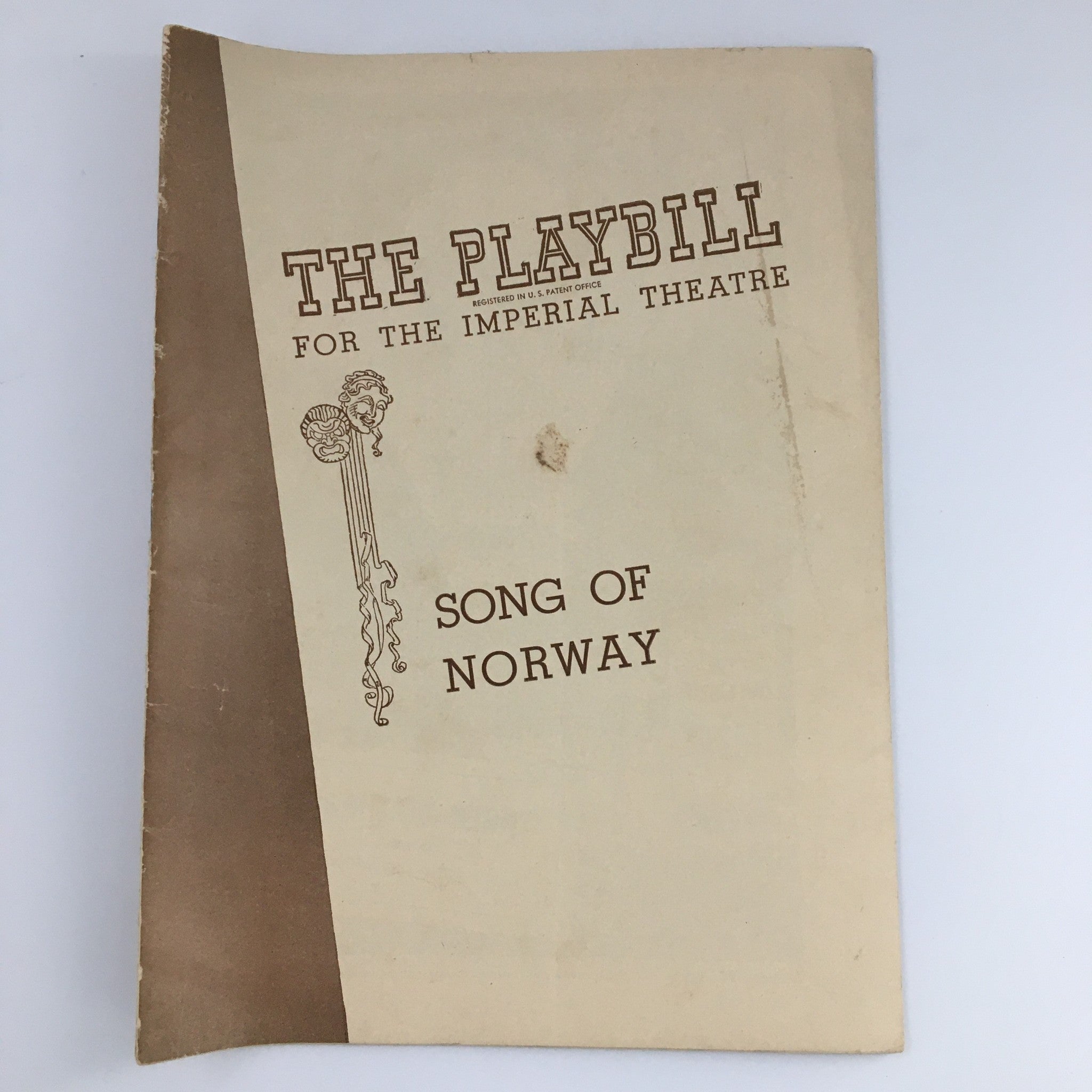 1945 Playbill The Imperial Theatre 'Song of Norway' Lawrence Brooks, Irra Petina