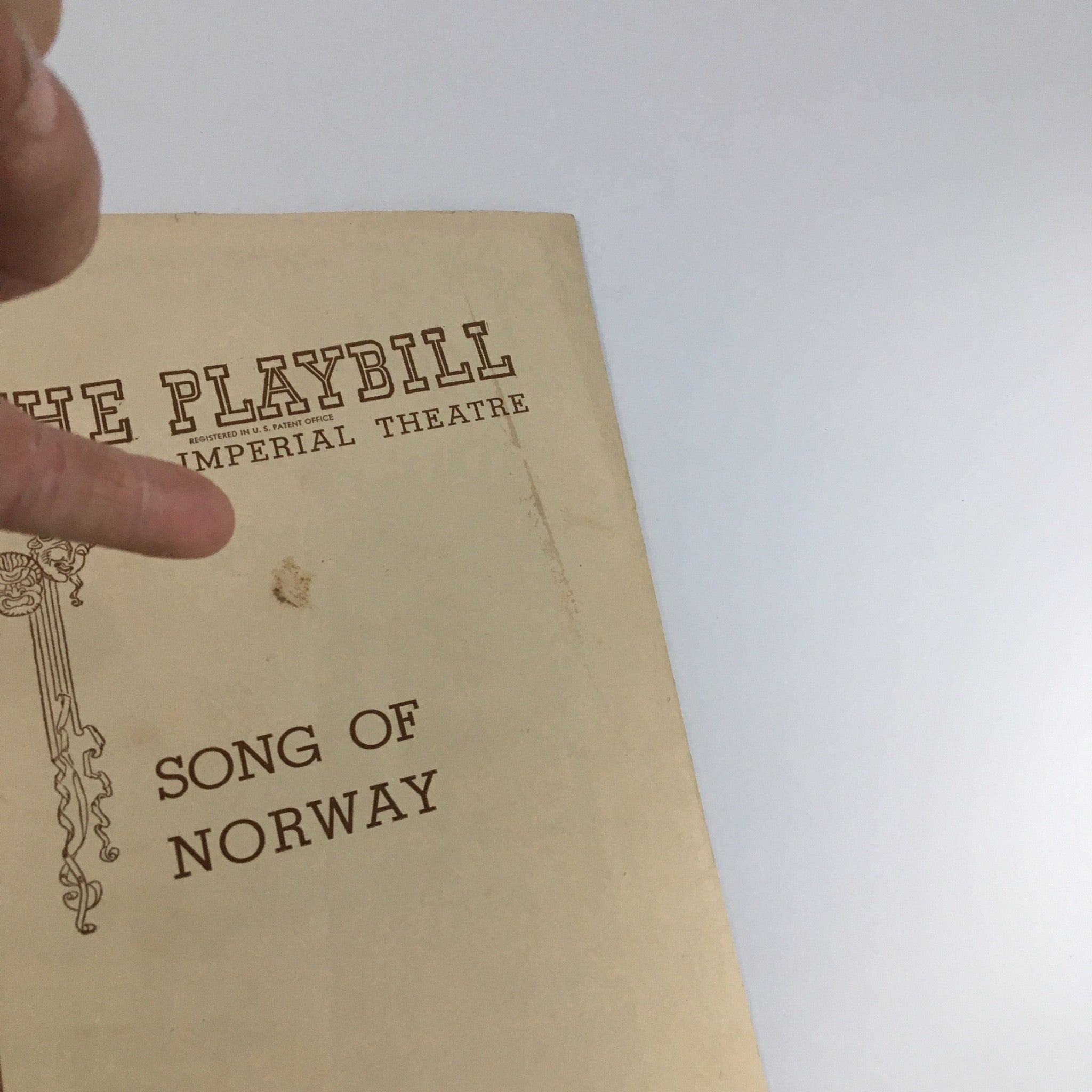 1945 Playbill The Imperial Theatre 'Song of Norway' Lawrence Brooks, Irra Petina