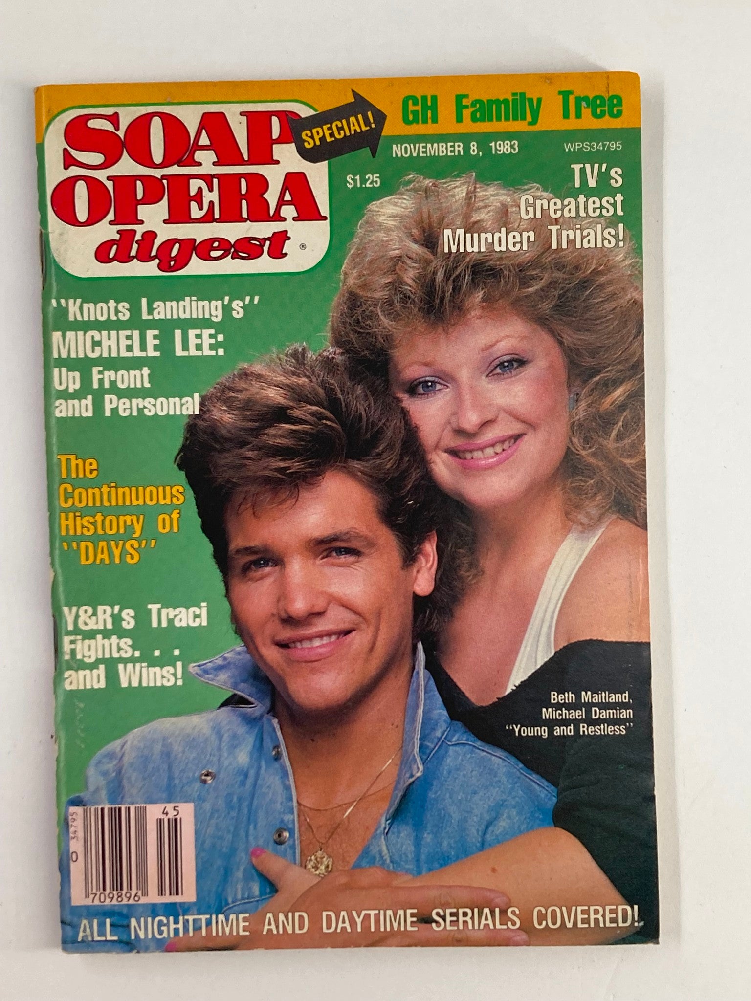 VTG Soap Opera Digest November 8 1983 Beth Maitland & Michael Damian No Label