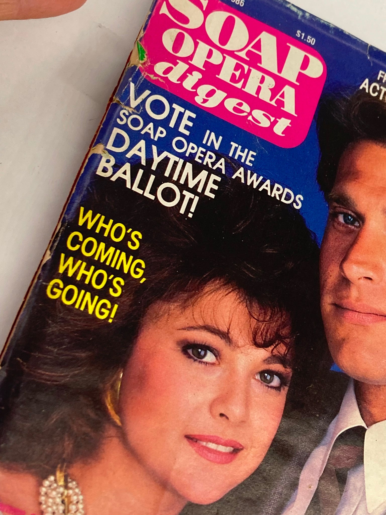 VTG Soap Opera Digest July 29 1986 Emma Samms and John James No Label