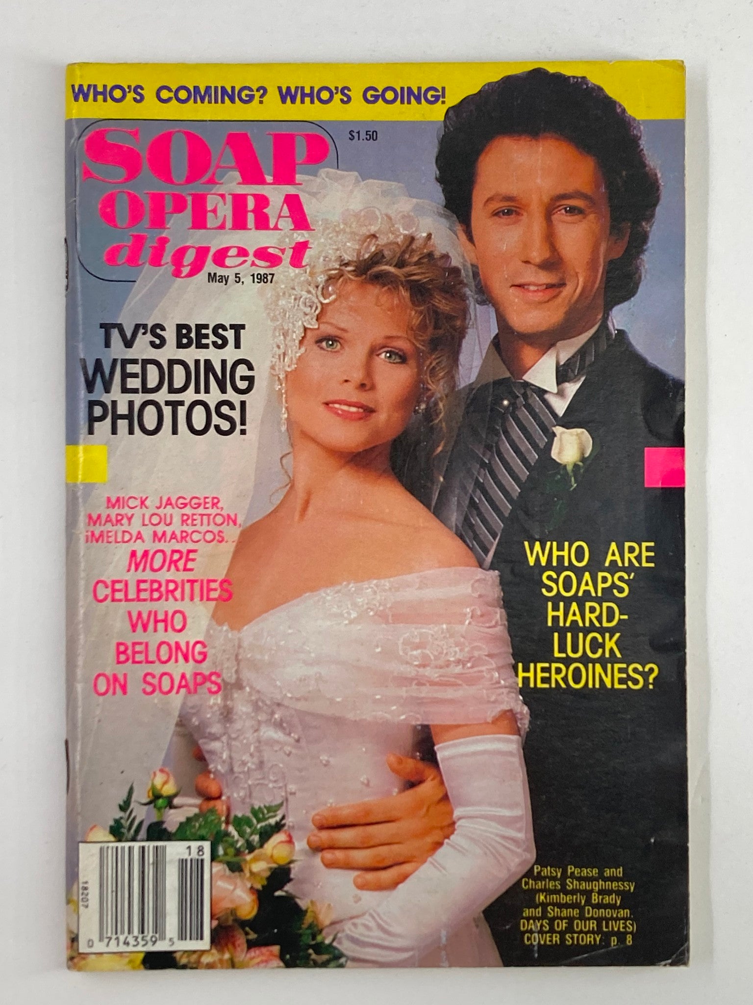 VTG Soap Opera Digest May 5 1987 Patsy Pease and Charles Shaughnessy No Label