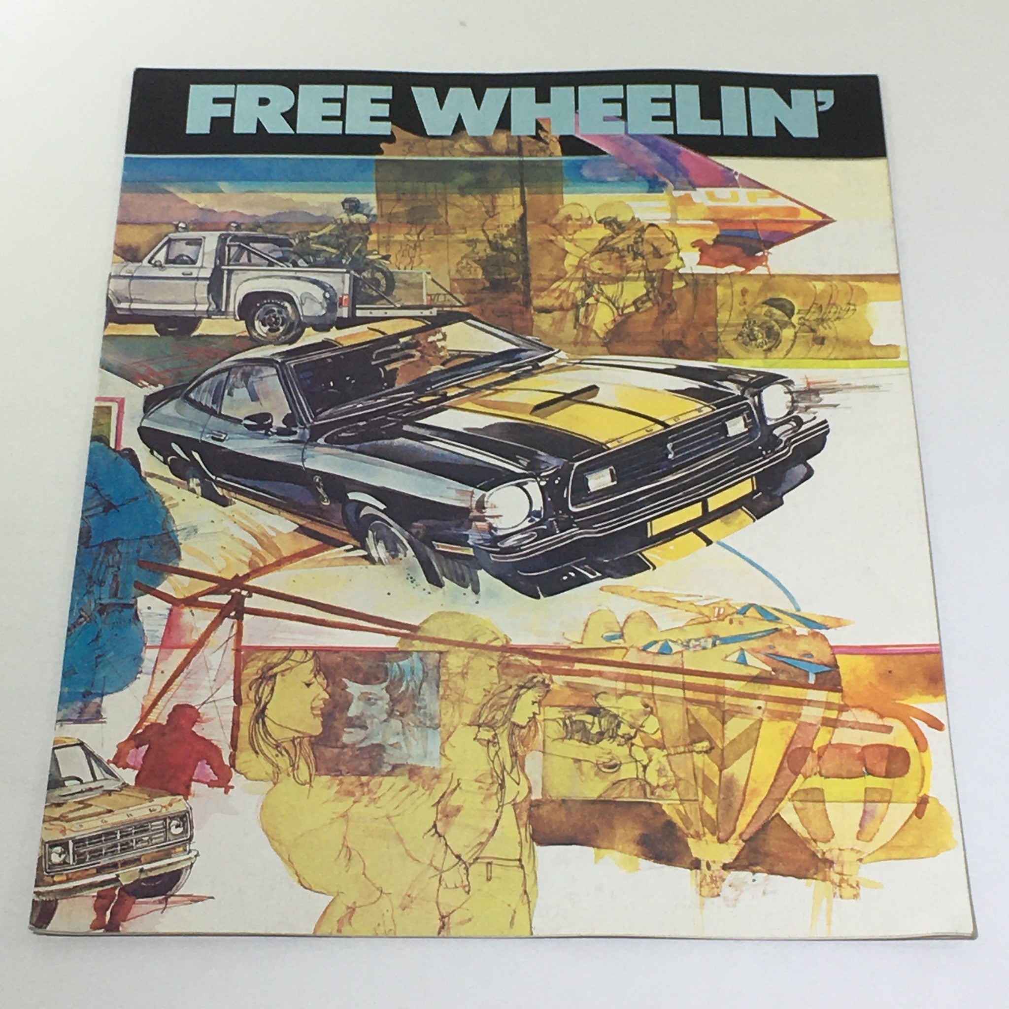 Vintage Free Wheelin' Ford-1977 Mustang II-4x4 Ford-Granada-LTD II Car Brochure