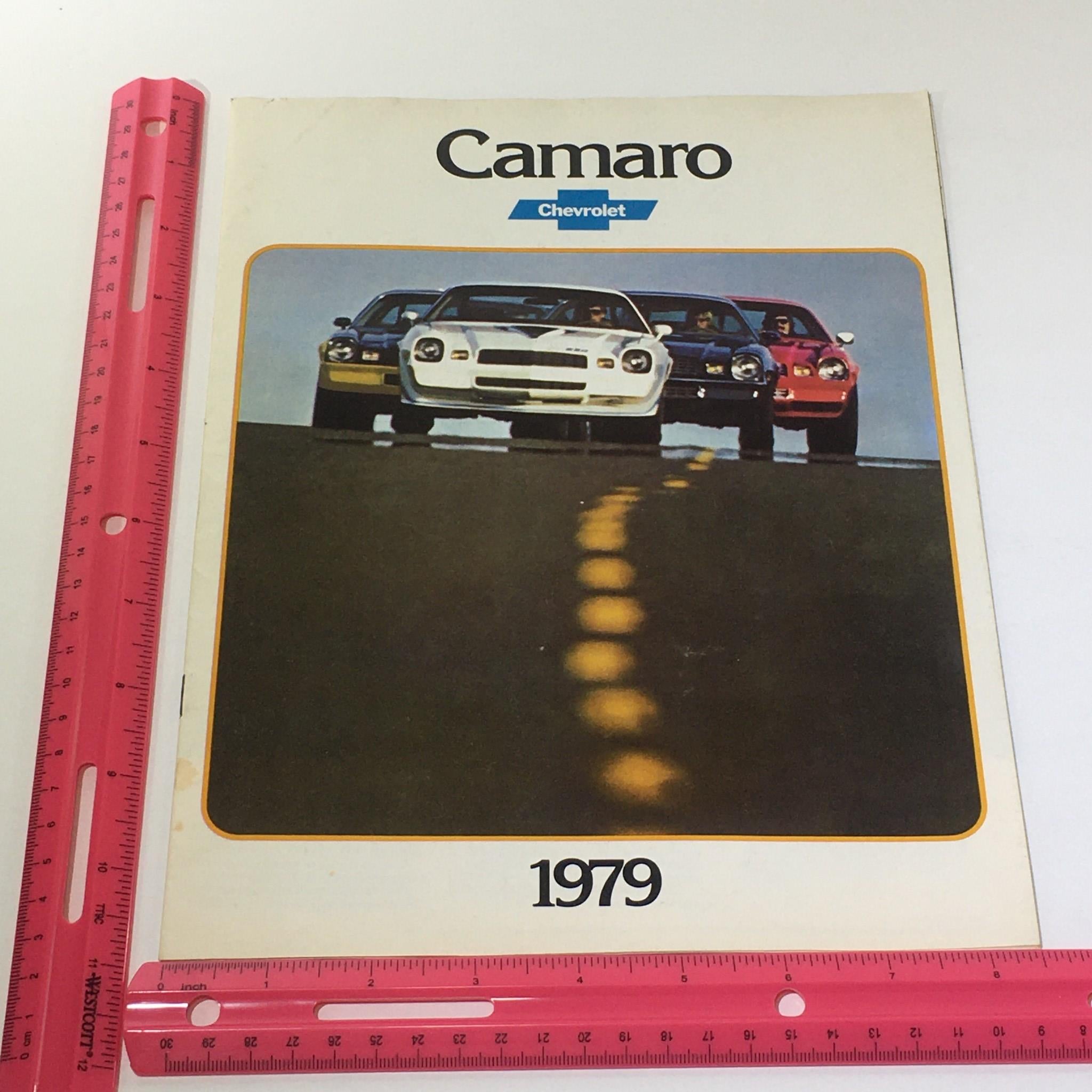 Vintage 1979 Chevrolet Camaro The Hugger 5.0 L 2-Bbl V-8 Car Catalog Brochure