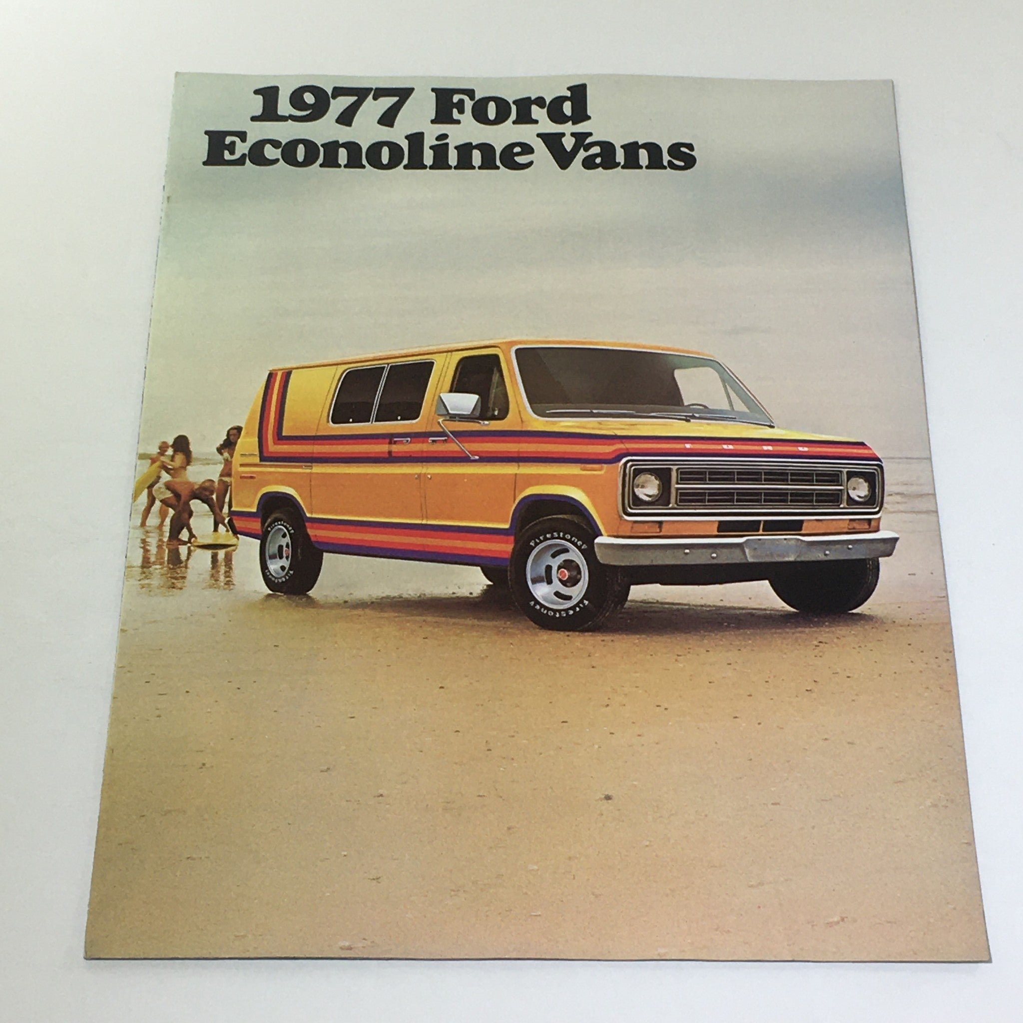 1977 Ford Ecoline Vans Deluxe Tu-Tone FDT-7714 USA Car Auto Catalog Brochure