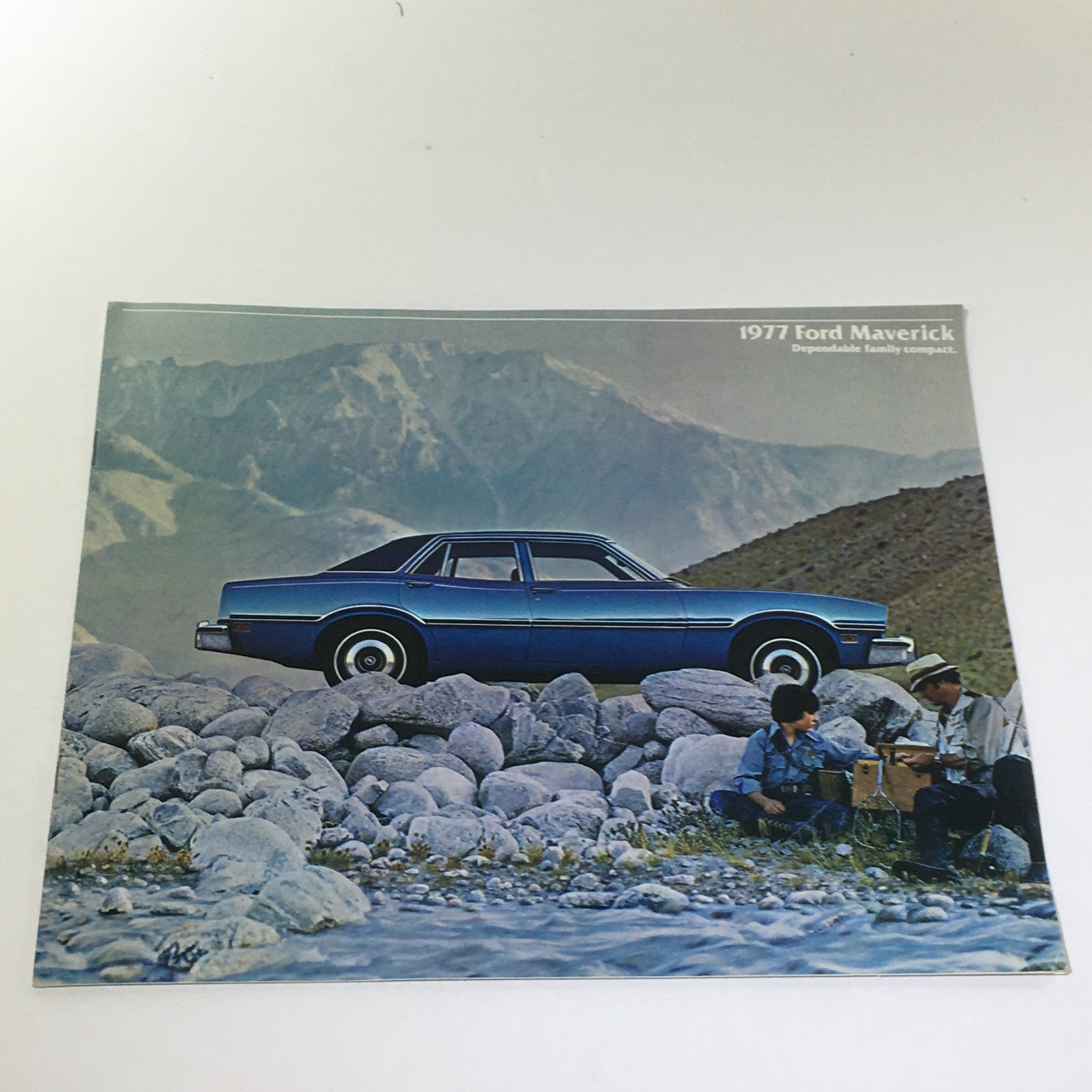 Vintage 1977 Ford Sporty Maverick 4-Door Sedan 302 CID 2V V8 Engine Car Brochure