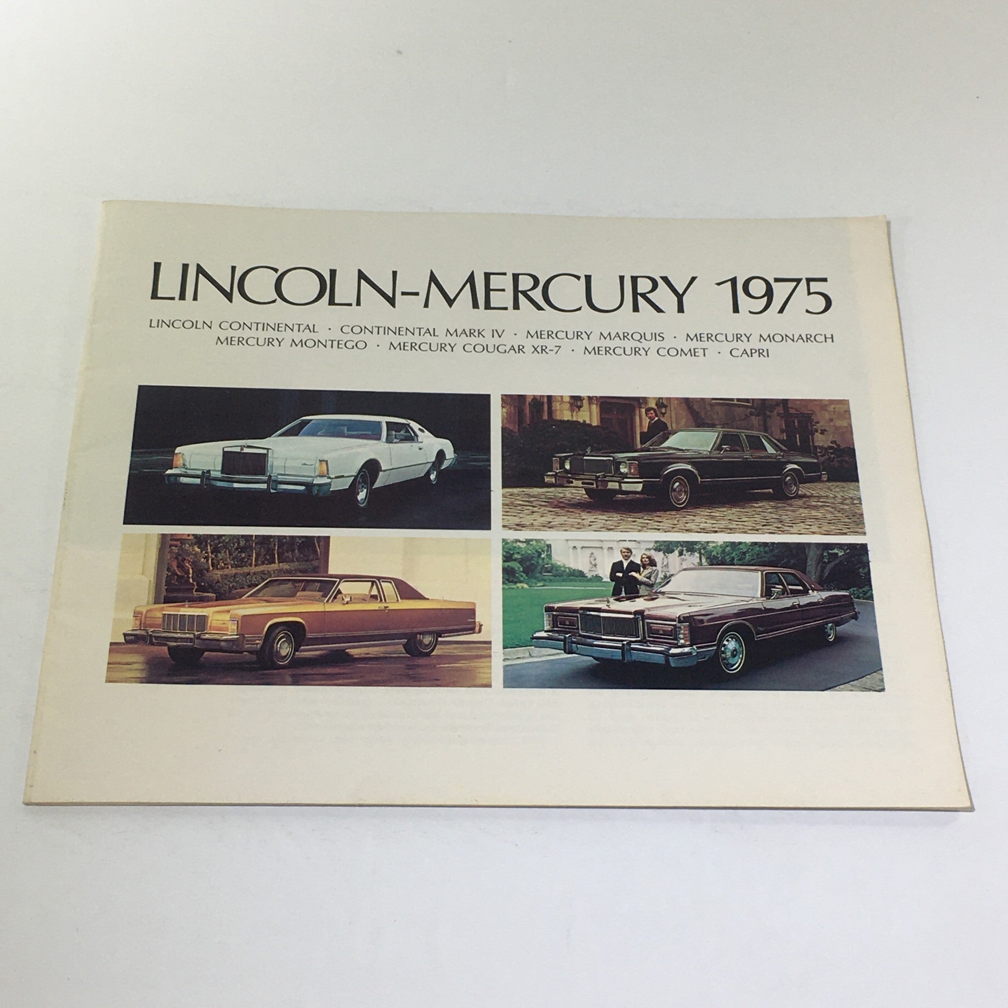 Vintage Lincoln-Mercury 1975 - Continental Sedan 460 V-8 Engine Car Brochure