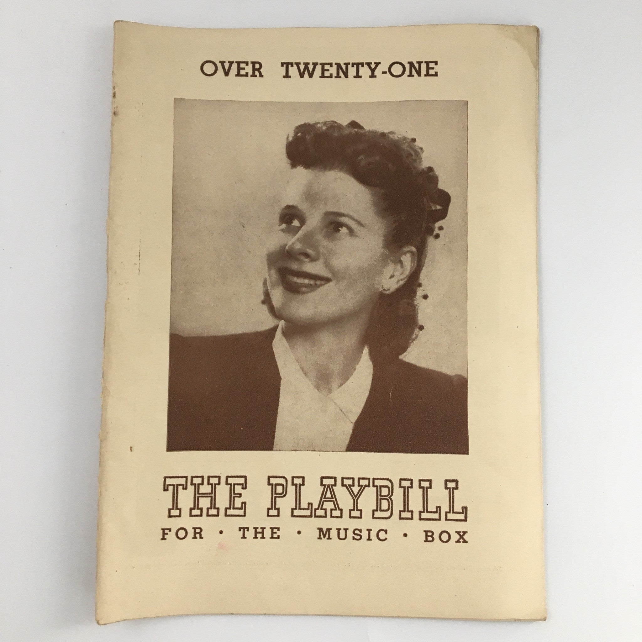 1944 Playbill The Music Box 'Over Twenty-One' Beatrice Pearson, Ruth Gordon