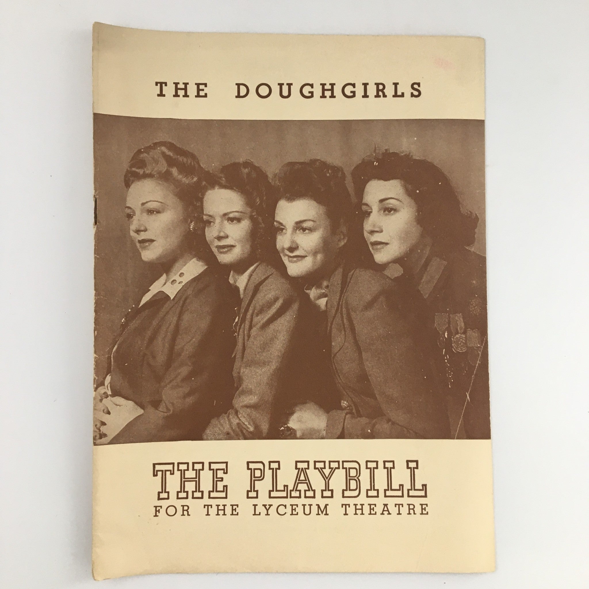 1944 Playbill Lyceum Theatre 'The Doughgirls' Virginia Field, King Calder