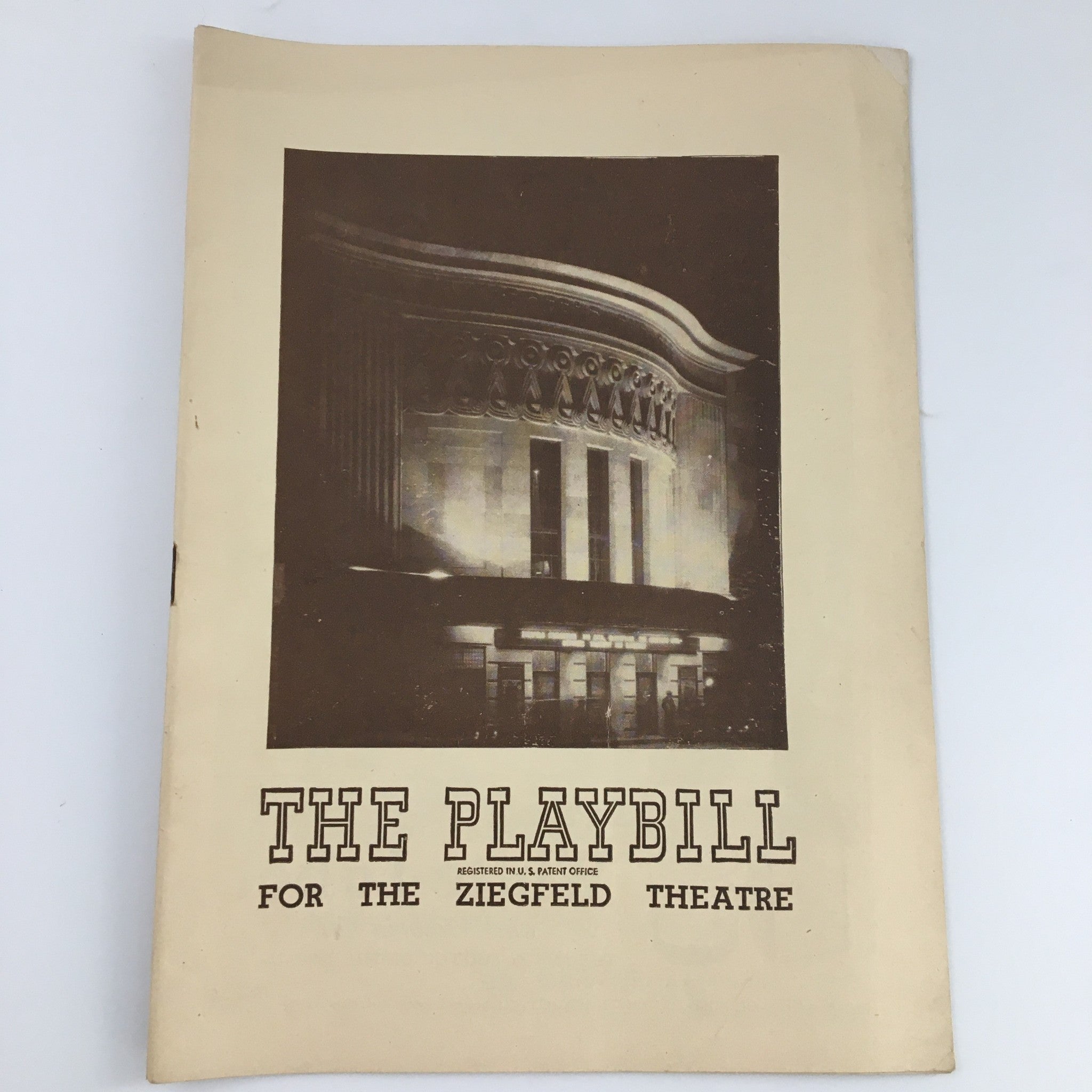 1944 Playbill The Ziegfeld Theatre 'Seven Lively Arts' Beatrice Lillie Bert Lahr