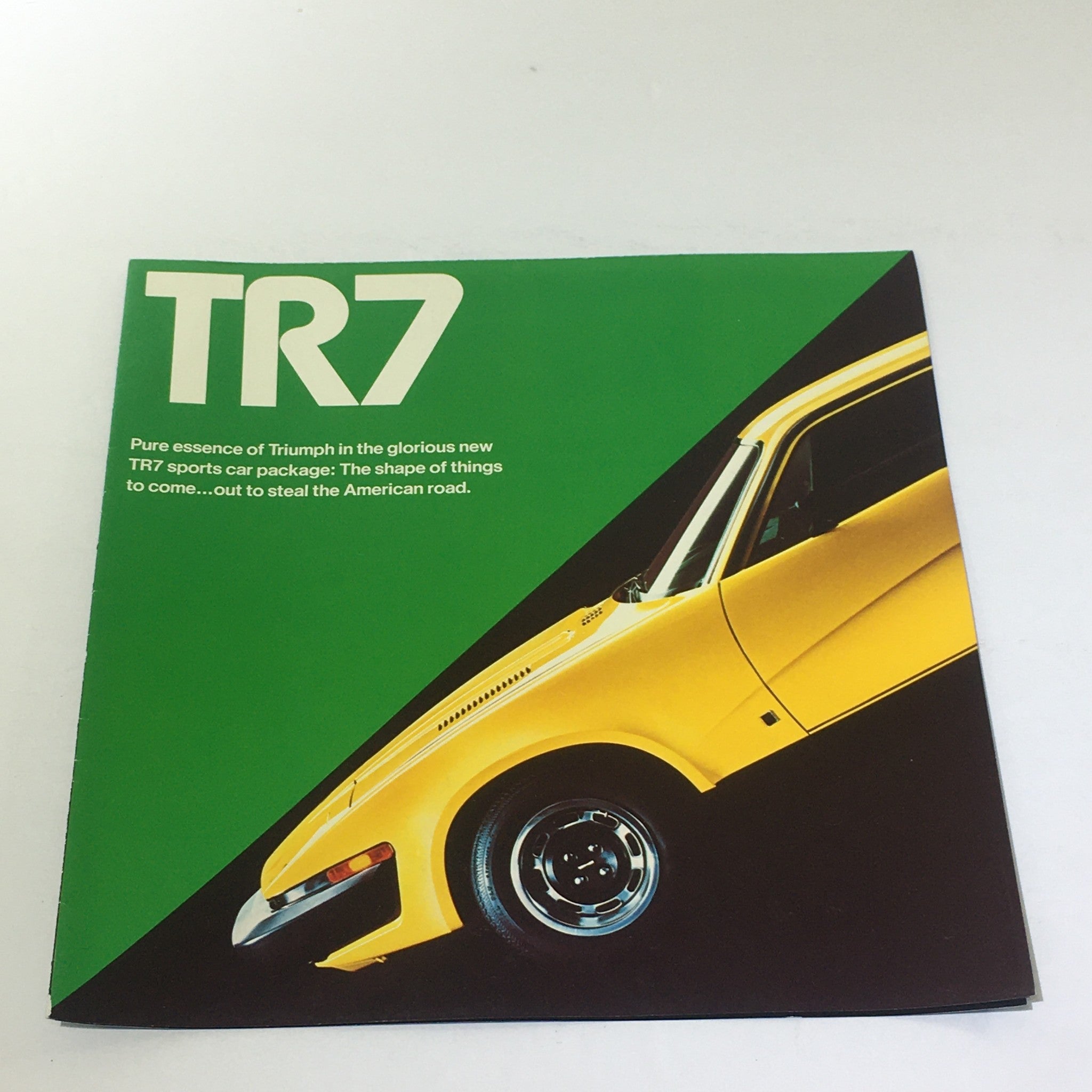 Vintage Triumph TR7 Sports Car Package 2-Door V8 Sedan-Like Car Catalog Brochure