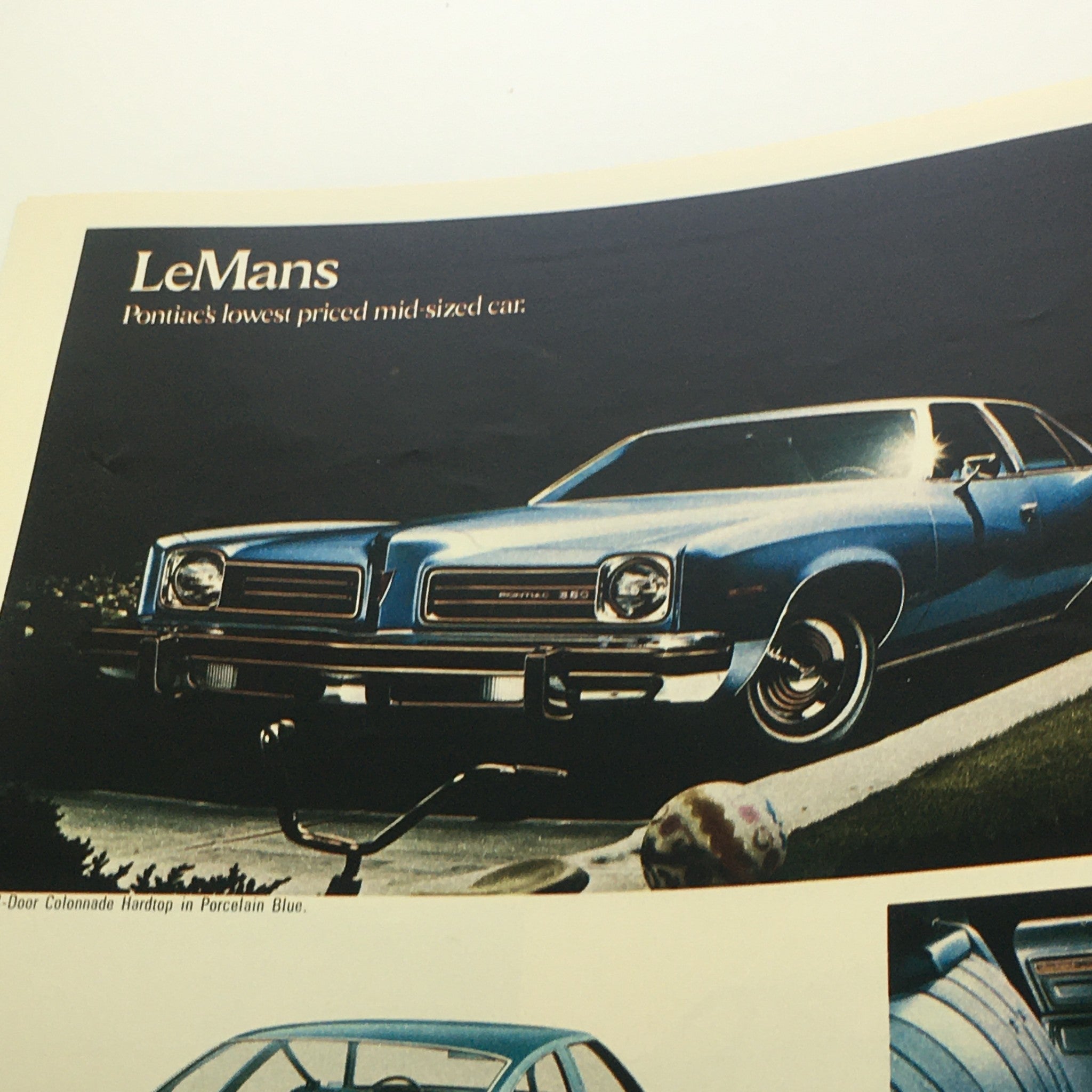 1974 Pontiac Grand Ville 4-Door Hardtop V-8 Sedan Car Auto Catalog Brochure