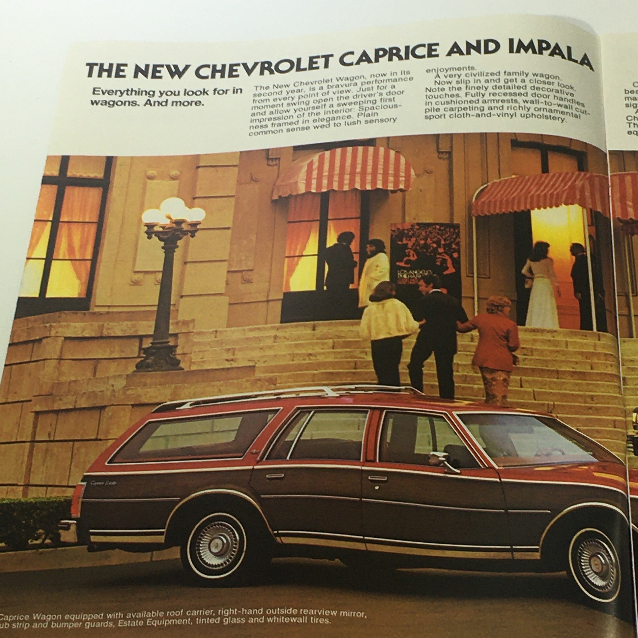 Vintage 1978 Chevrolet Caprice and Impala 6-Cylinder Engine Car Catalog Brochure