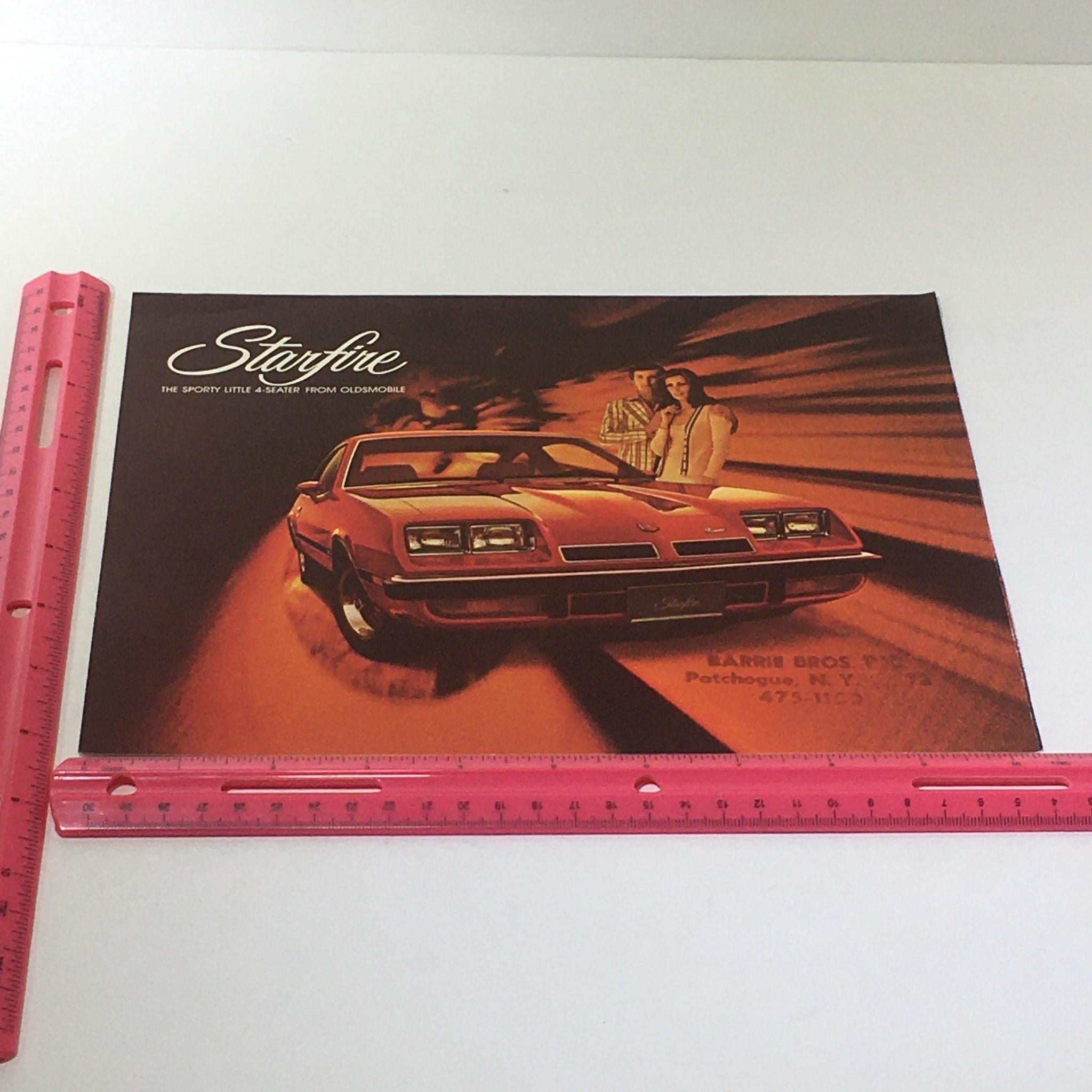 Vintage Starfire Little 4-Seater 3.8 Liter V-6 Engine 231cu Car Catalog Brochure