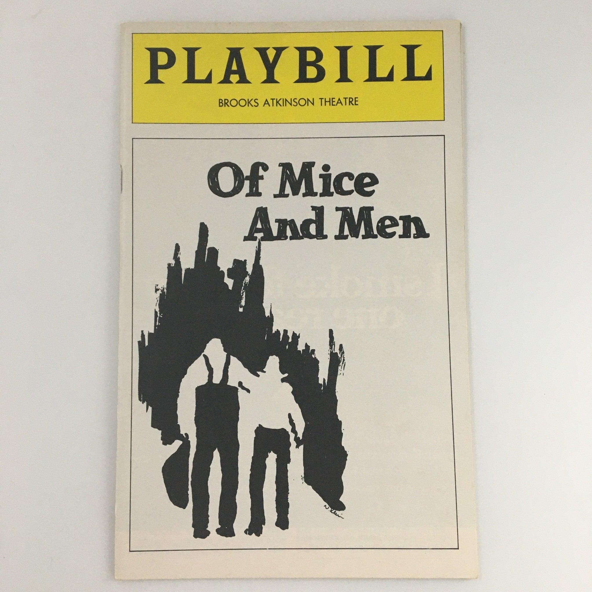 1975 Playbill Brooks Atkinson Theatre 'Of Mice and Men' Kevin Conway, Pat Corley