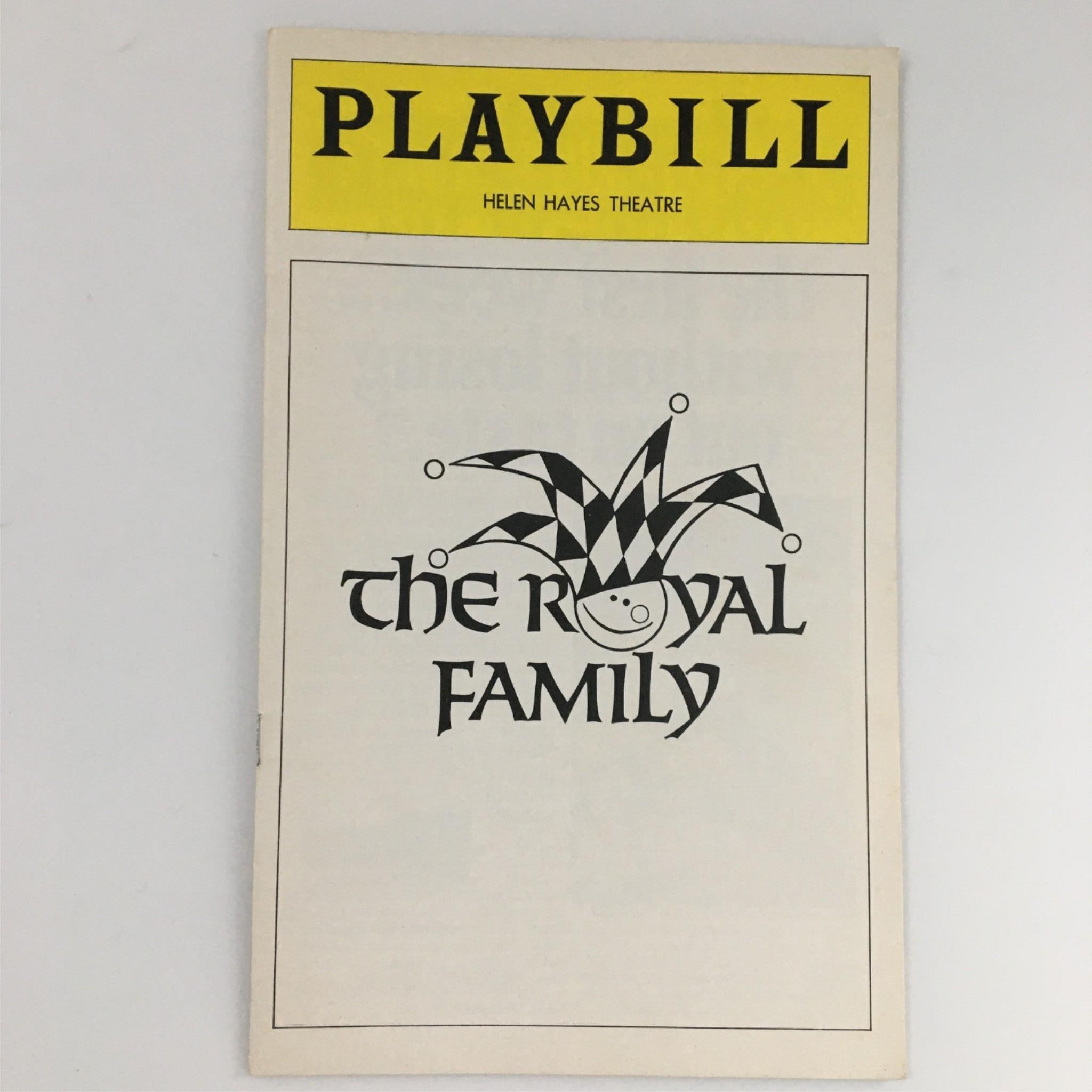 1975 Playbill Helen Hayes Theatre 'The Royal Family' Rosemary Harris, Sam Levene