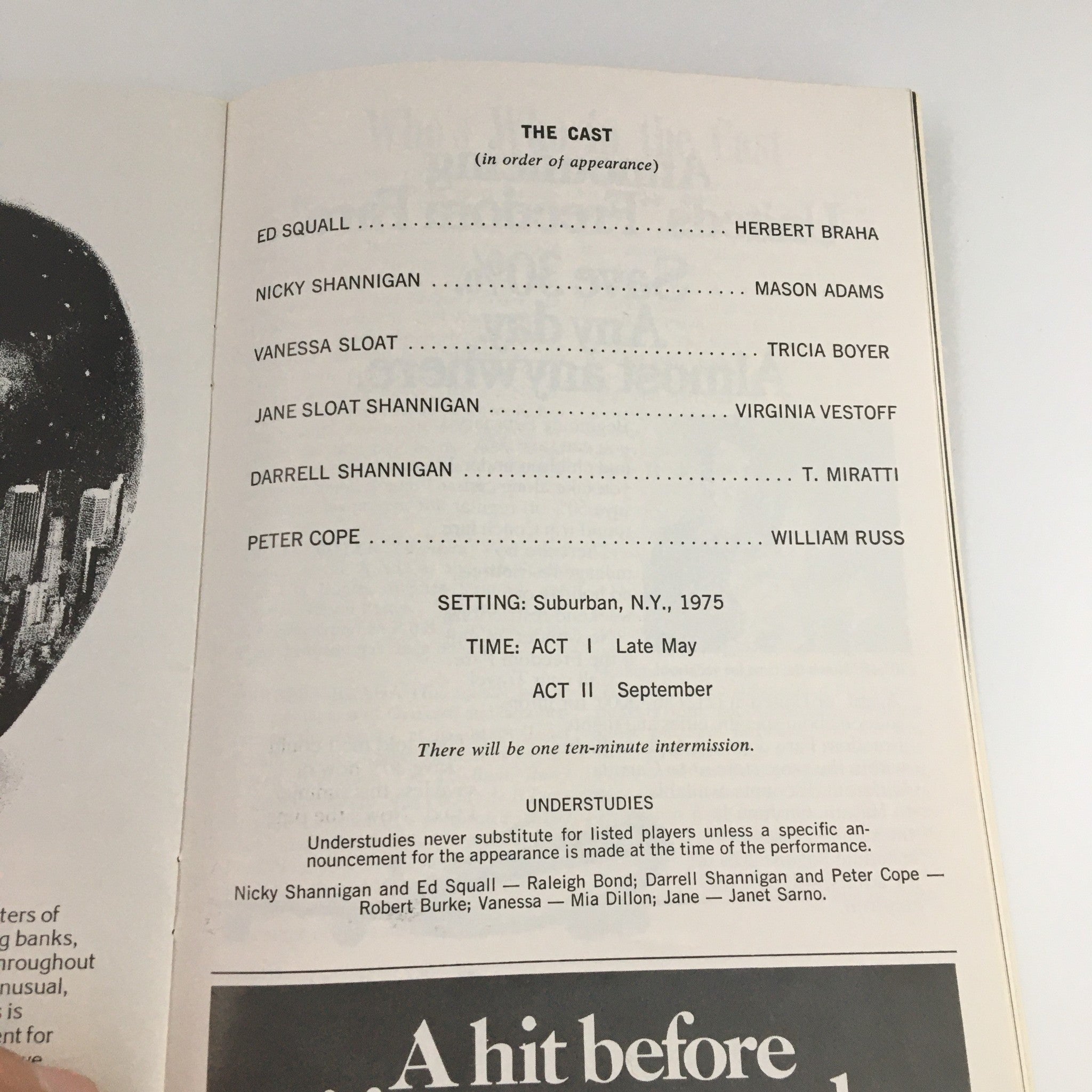 1976 Playbill Mitzi E. Newhouse Theater 'The Shortchanged Review' Michael Moody