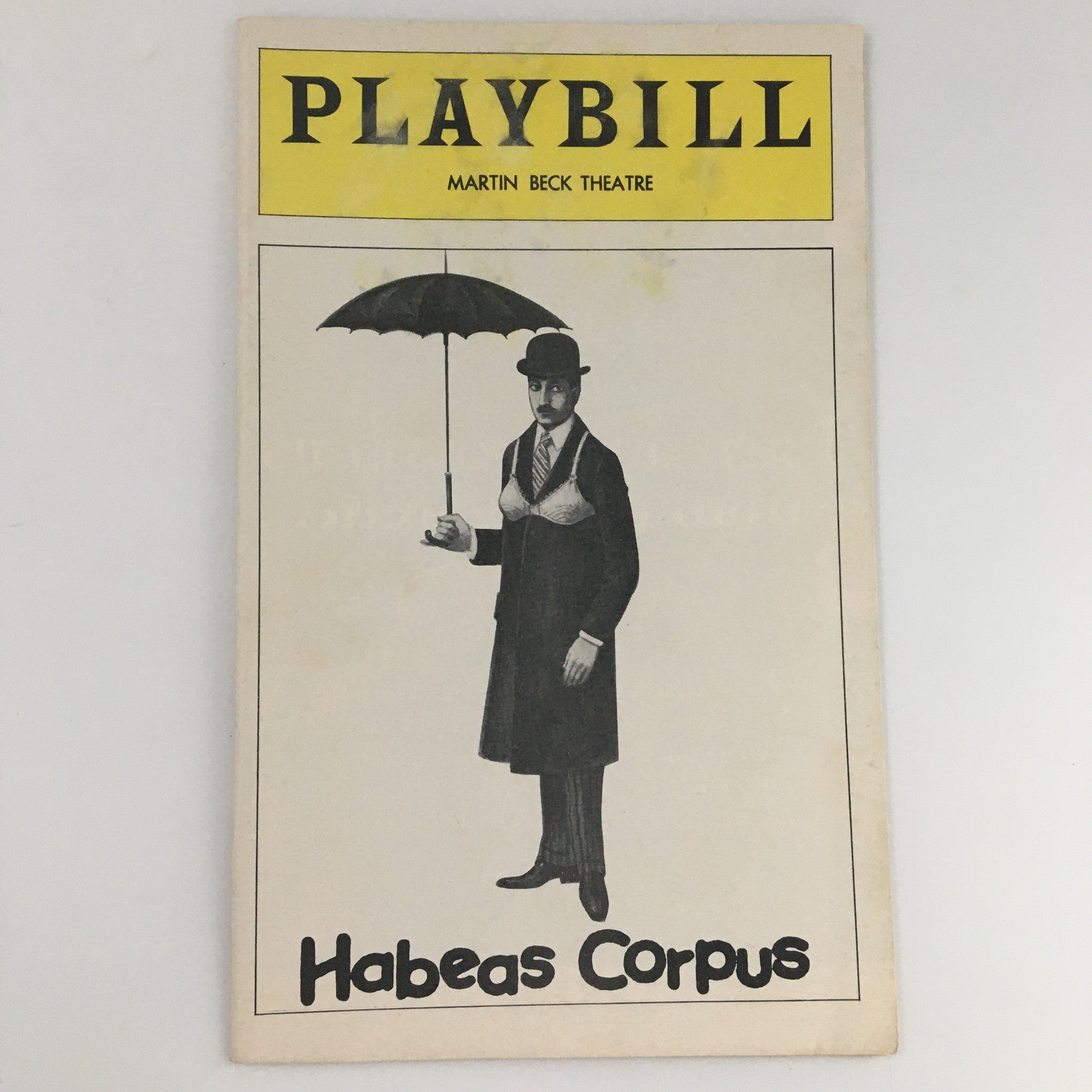 1975 Playbill Martin Beck Theatre 'Habeas Corpus' Donald Sinden, Jean Marsh