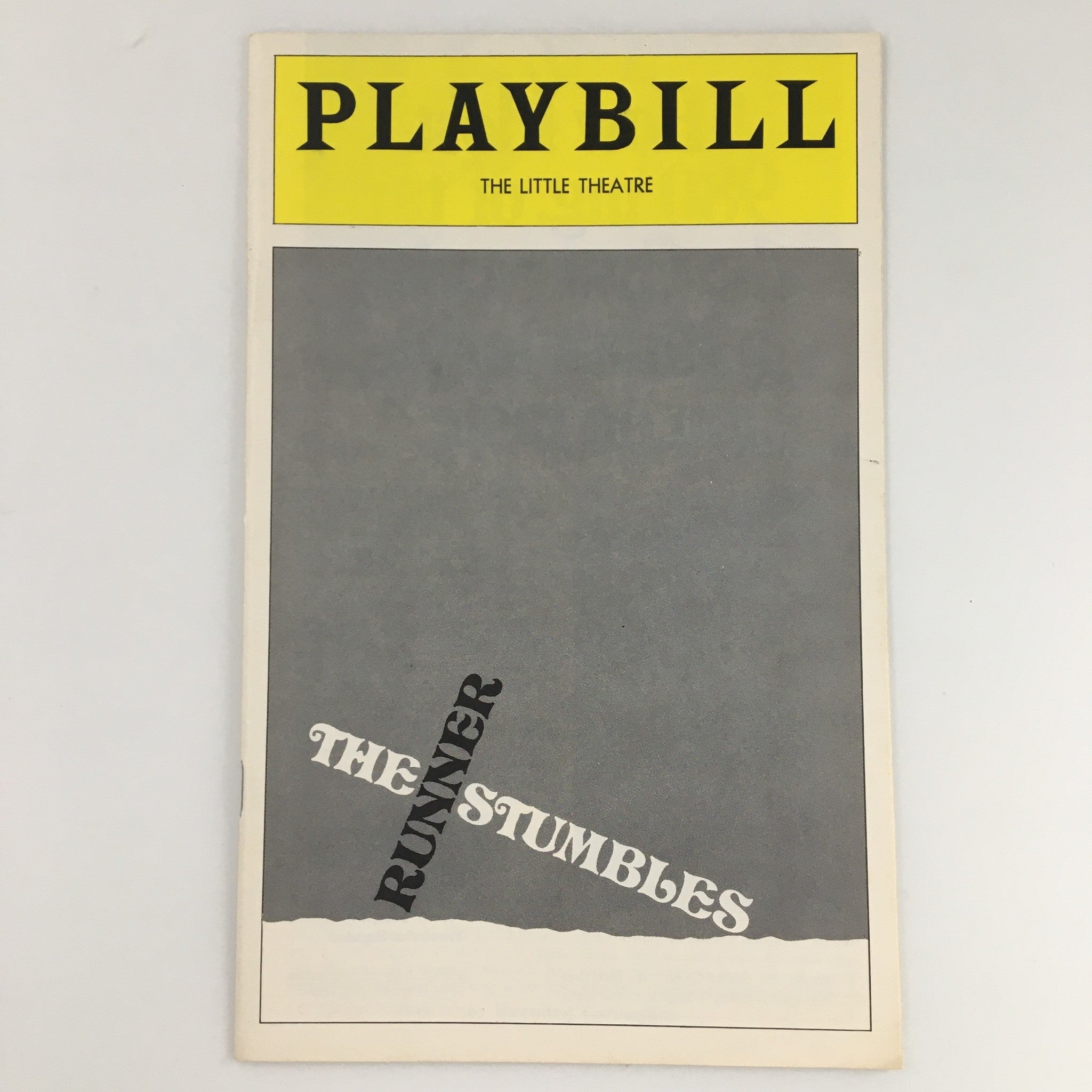 1976 Playbill The Little Theatre The Runner Stumbles Wayne Adams Willard Morgan