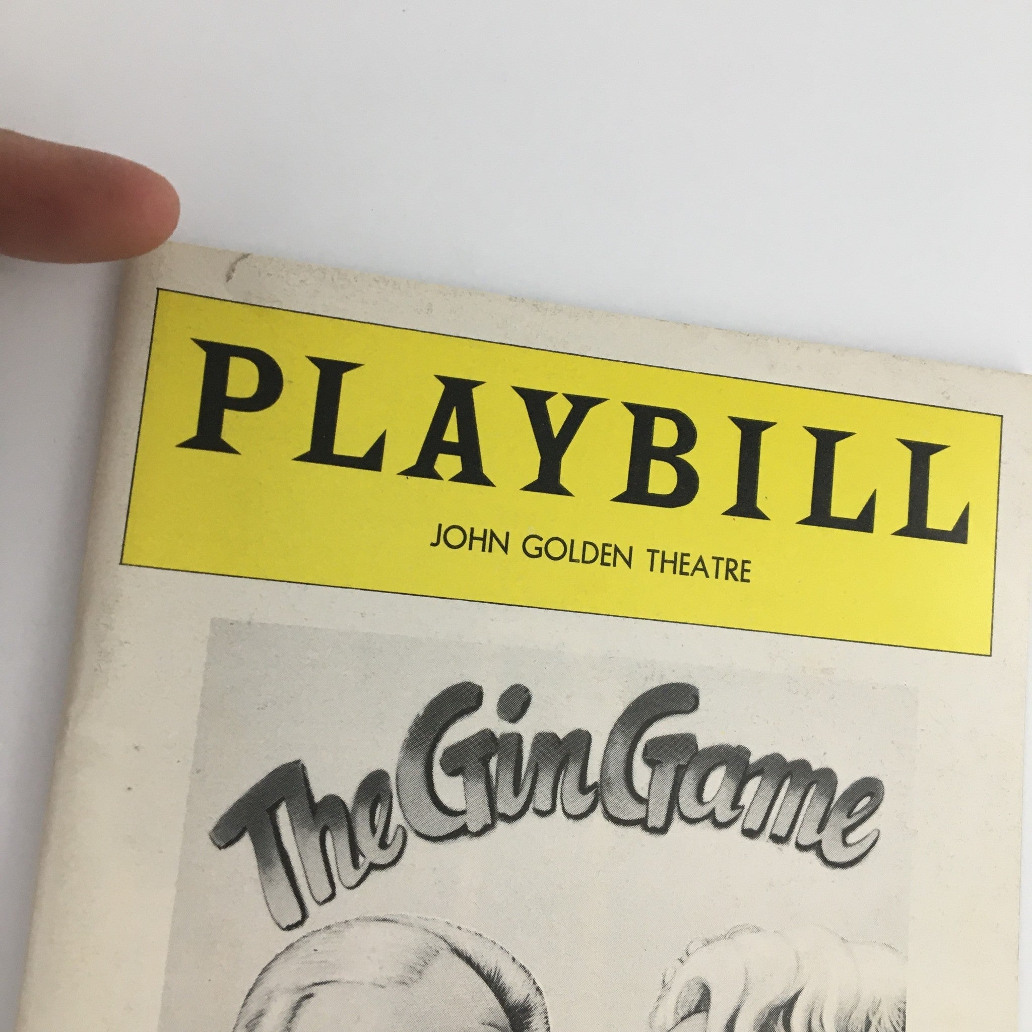 1977 Playbill John Golden Theatre 'The Gin Game' Jessica Tandy, Hume Cronyn