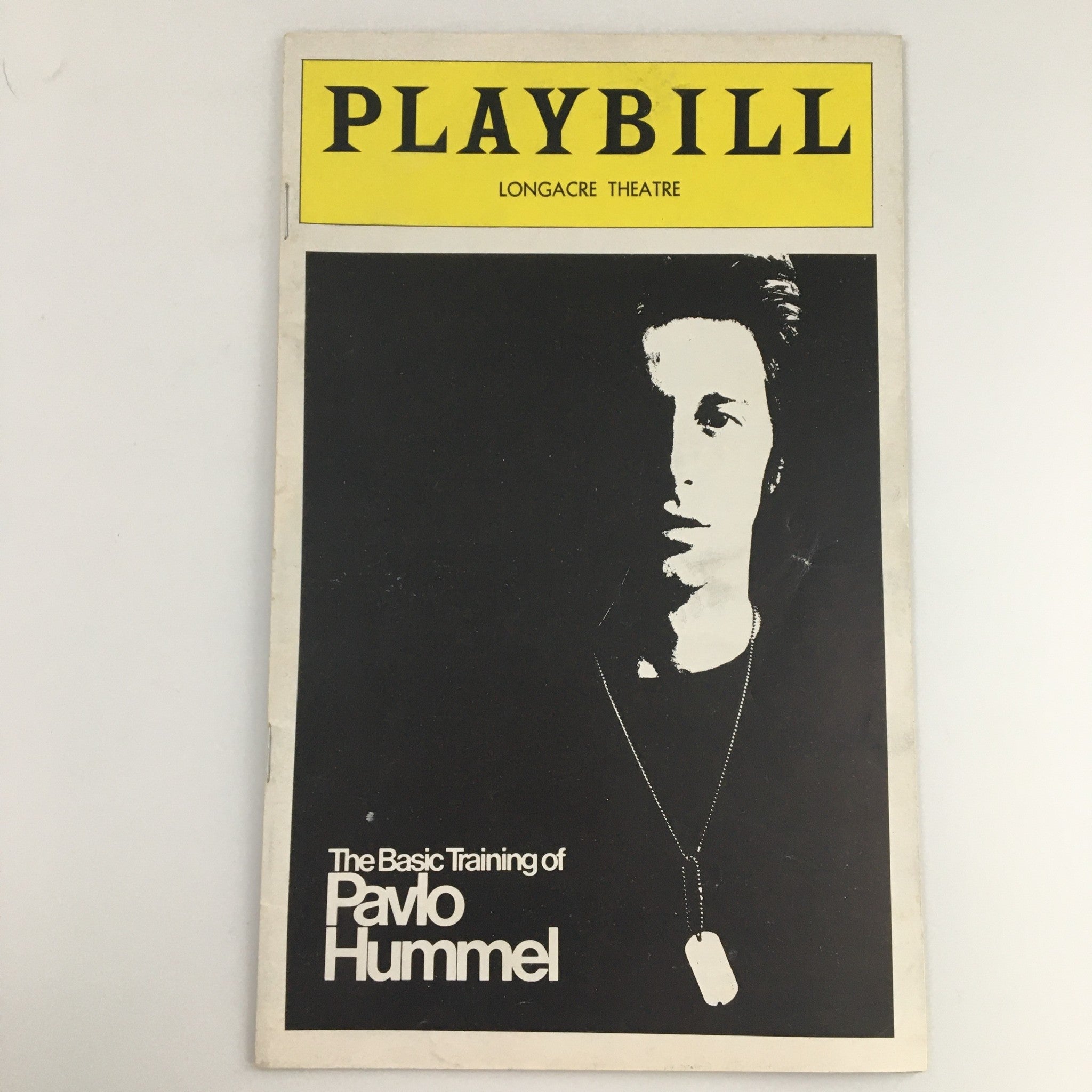 1977 Playbill Longacre Theatre 'The Basic Training of Pavlo Hummel' Al Pacino