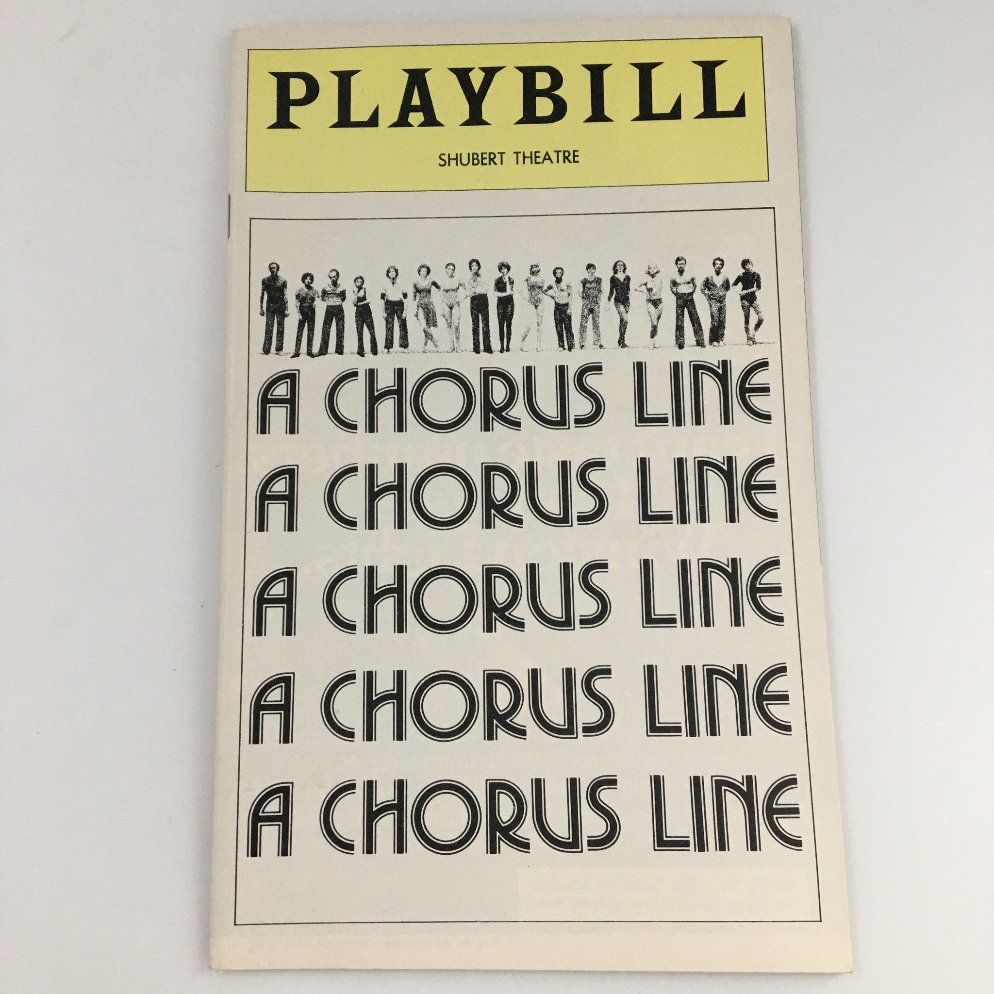 1977 Playbill Shubert Theatre 'A Chorus Line' Paul Charles, Christopher Chadman