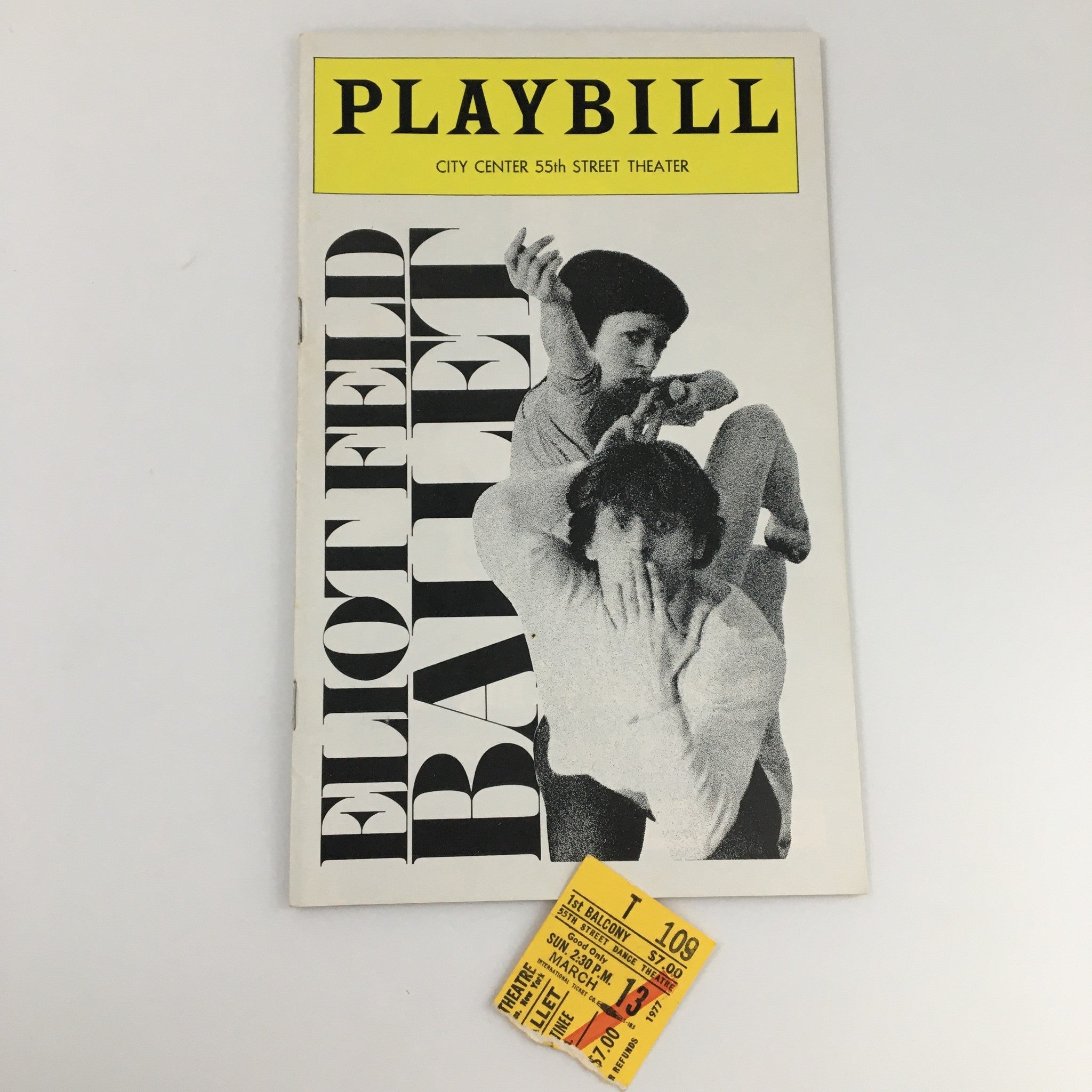 1977 Playbill City Center 55th Street Theater 'Eliot Feld Ballet' Michael Auer