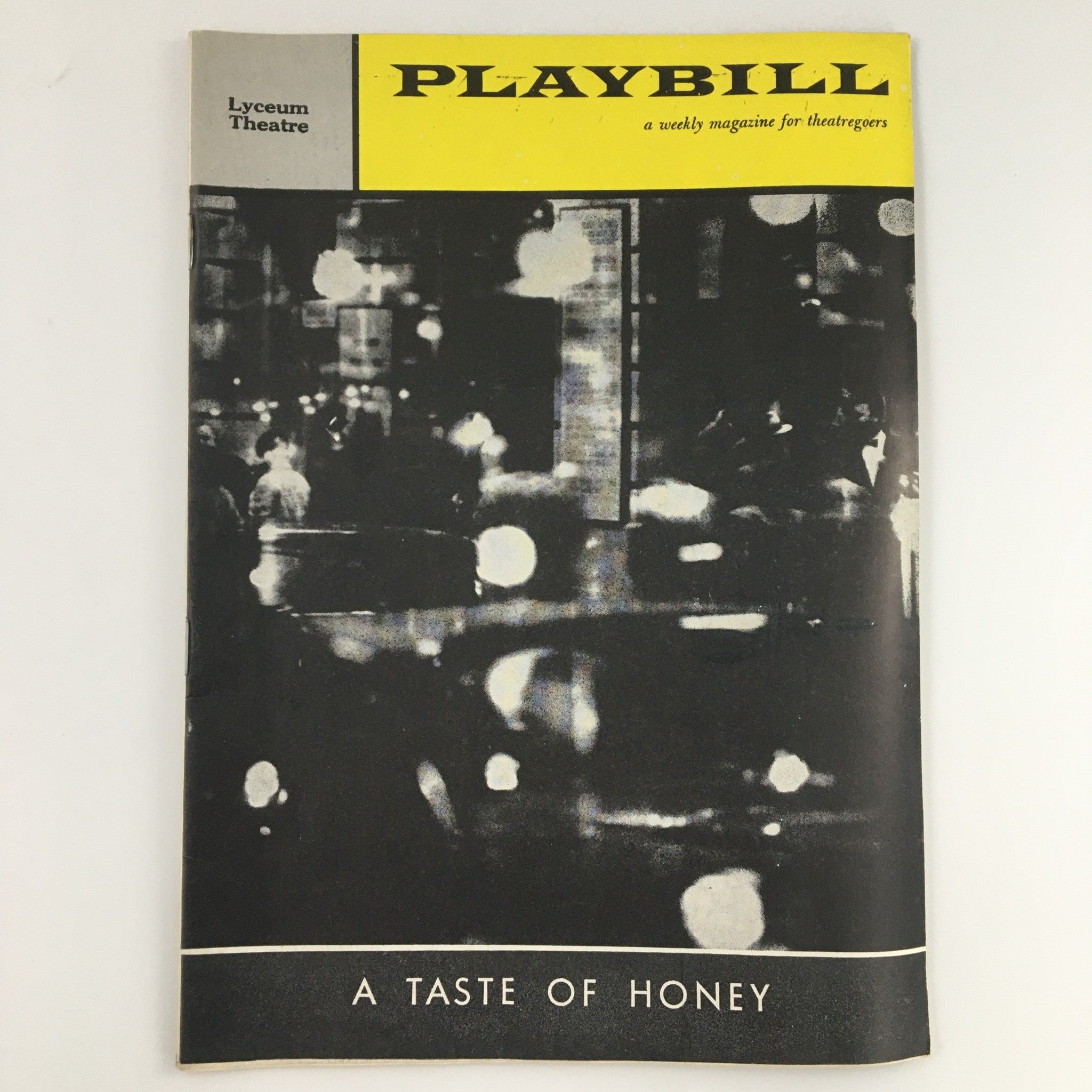 1960 Playbill Lyceum Theatre 'A Taste of Honey' Joan Plowright, Angela Lansbury