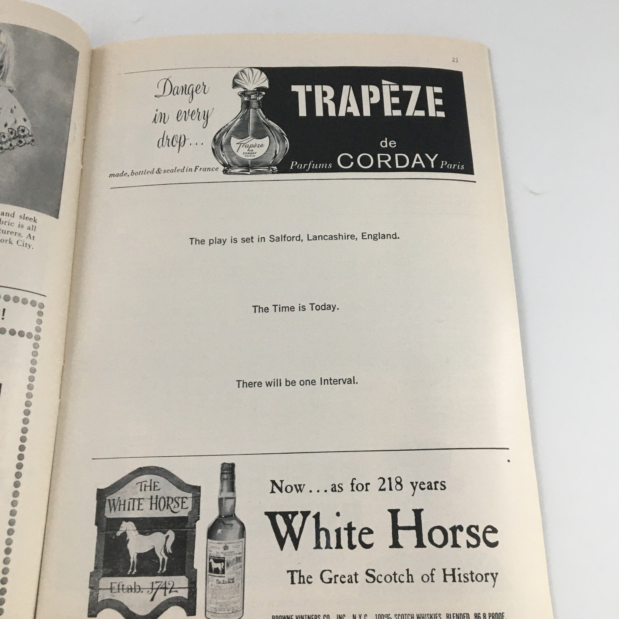 1960 Playbill Lyceum Theatre 'A Taste of Honey' Joan Plowright, Angela Lansbury