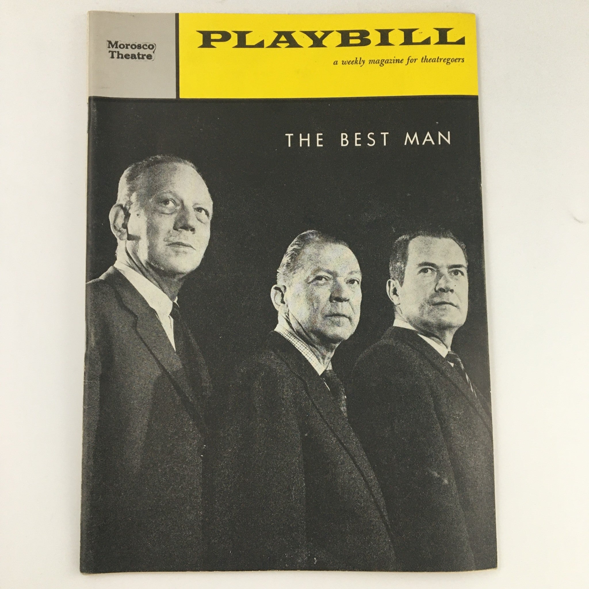 1960 Playbill Morosco Theatre 'The Best Man' Melvyn Douglas, Frank Lovejoy