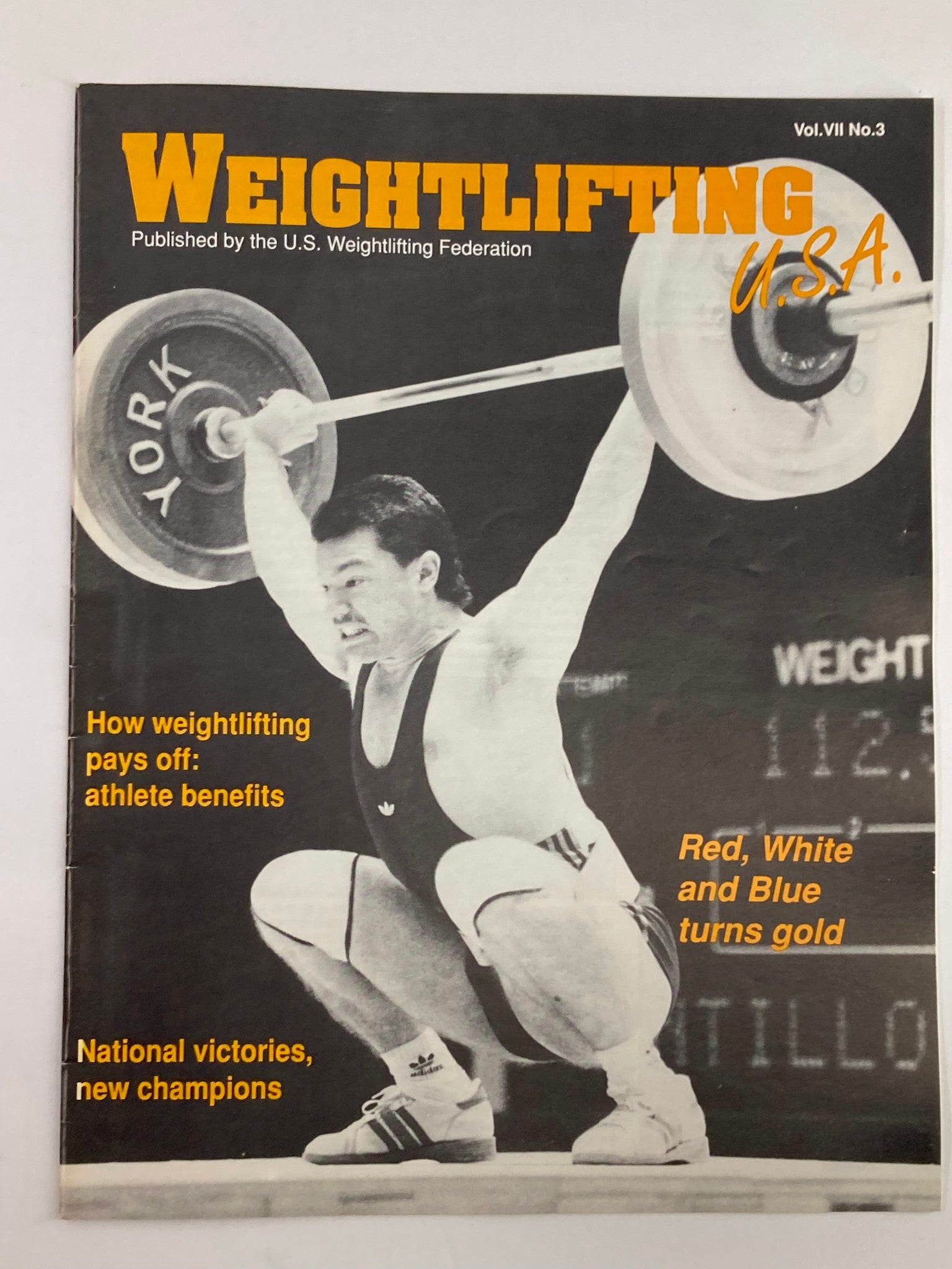 VTG Weightlifting USA Magazine 1989 Vol 7 #3 David Santillo National Victories