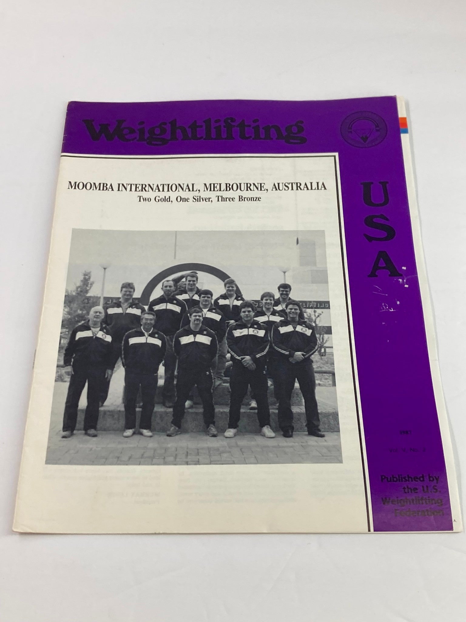 VTG Weightlifting USA Magazine 1987 Vol 5 #2 US Team Moomba International