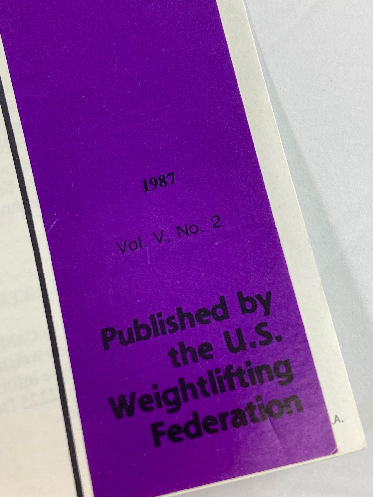 VTG Weightlifting USA Magazine 1987 Vol 5 #2 US Team Moomba International