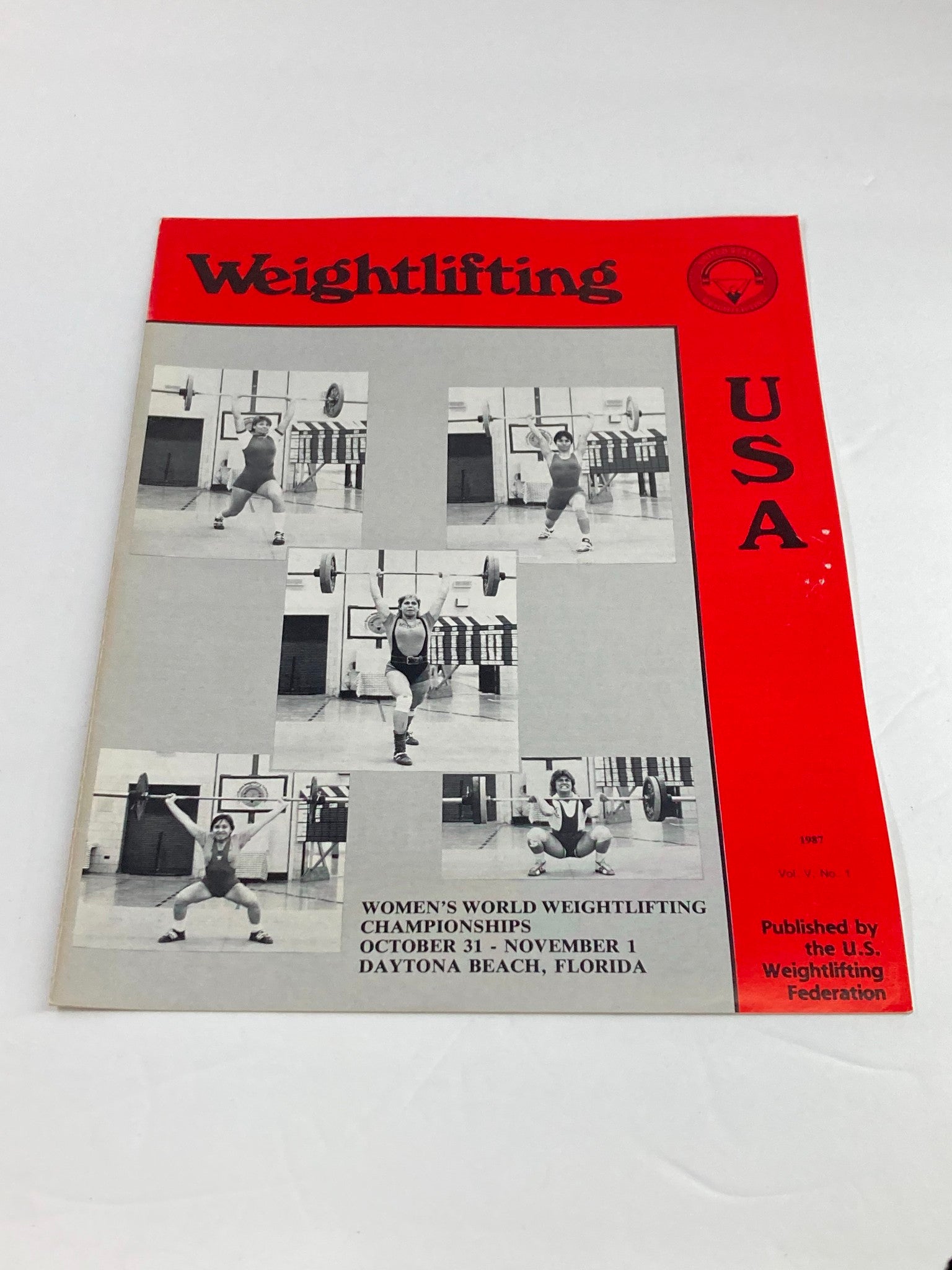 VTG Weightlifting USA Magazine 1987 Vol 5 #1 Judy Glenney, Lou Anne C. De Baca