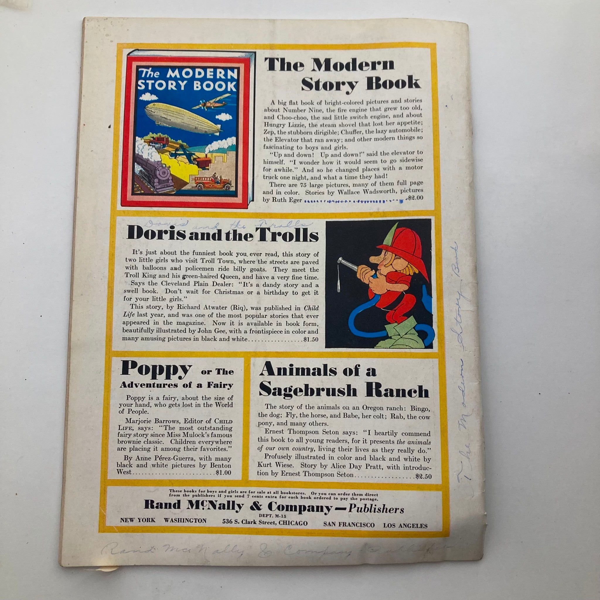 VTG Child Life Magazine March 1932 Vol 11 No. 3 The Faery Riders No Label