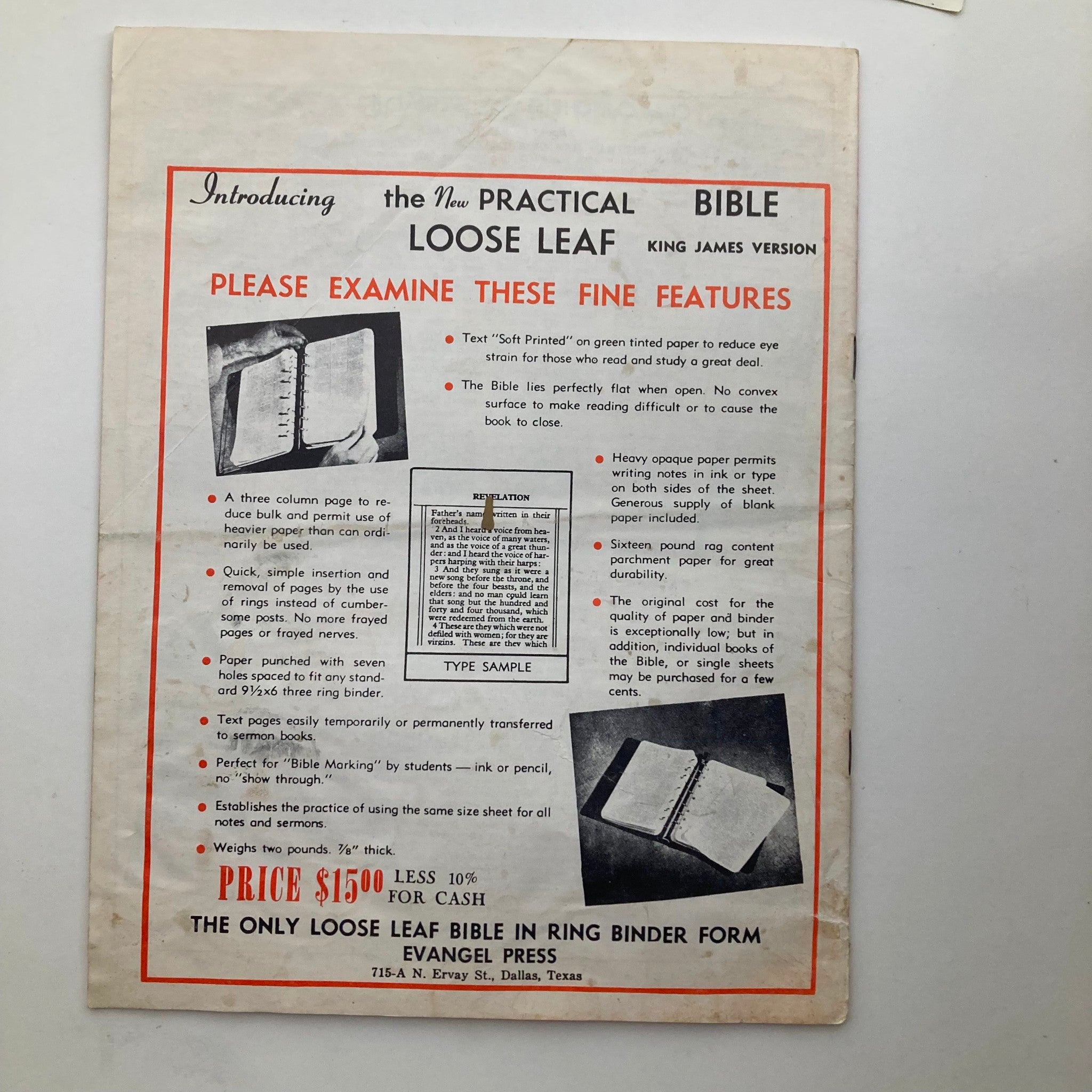 VTG The Preacher's Sermon Builder Magazine January 1958 Revival Issue No Label