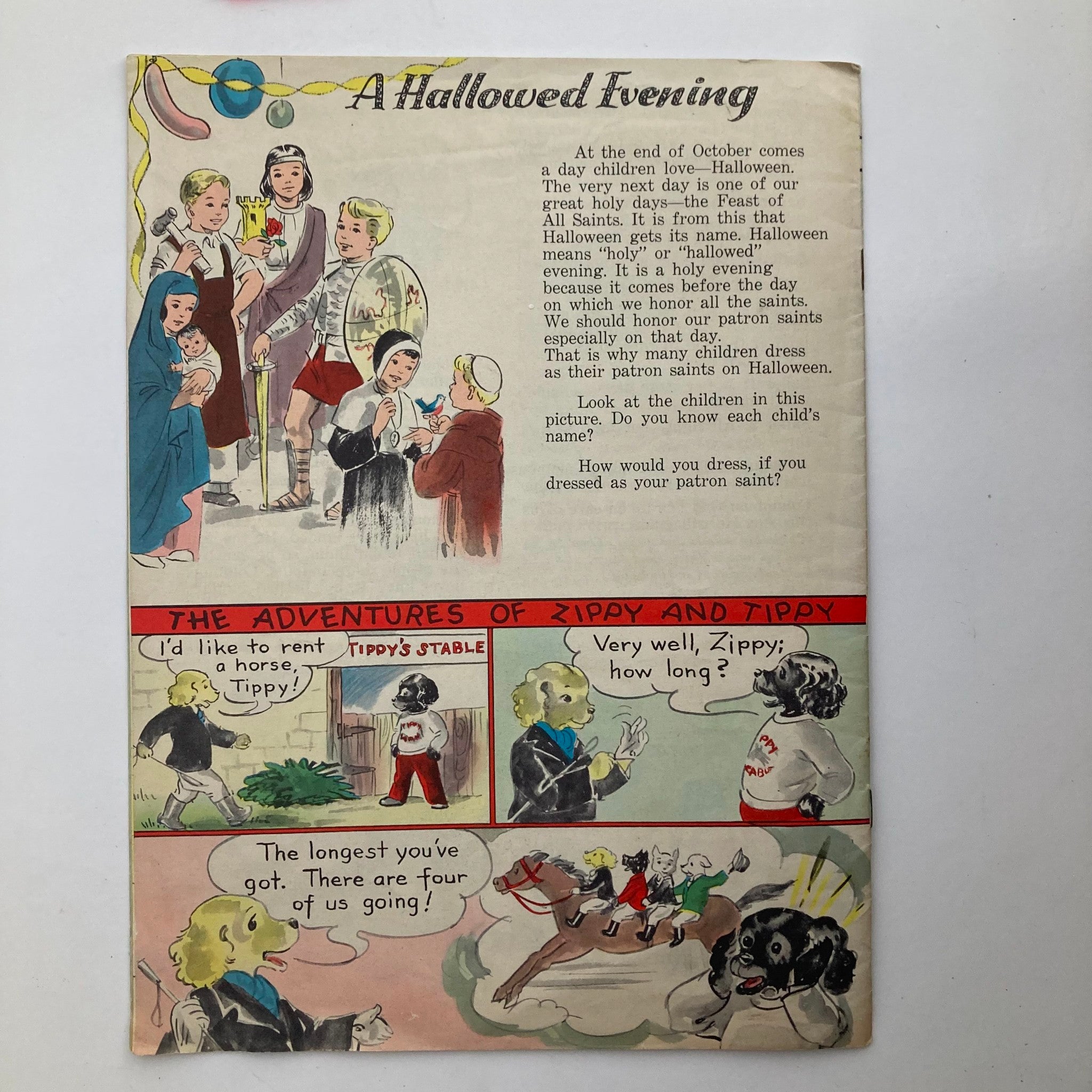 Mine A Catholic Juvenile Magazine October 1959 Legend of William Tell No Label