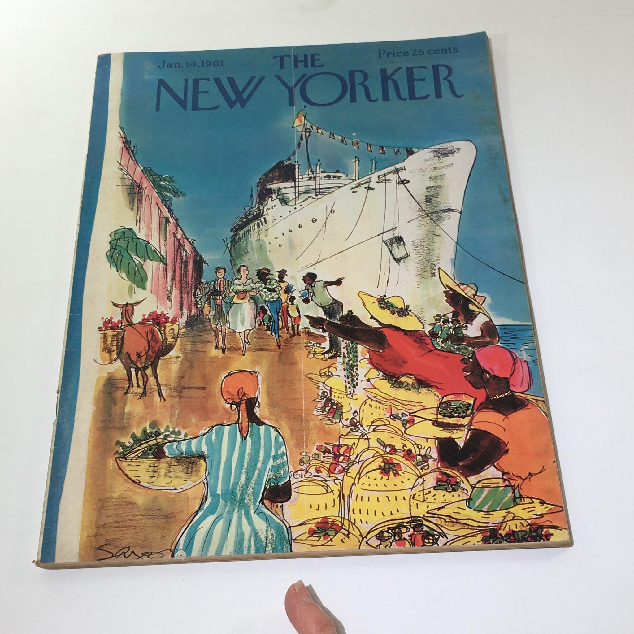 The New Yorker: January 14 1961 Full Magazine/Theme Cover Charles Saxon